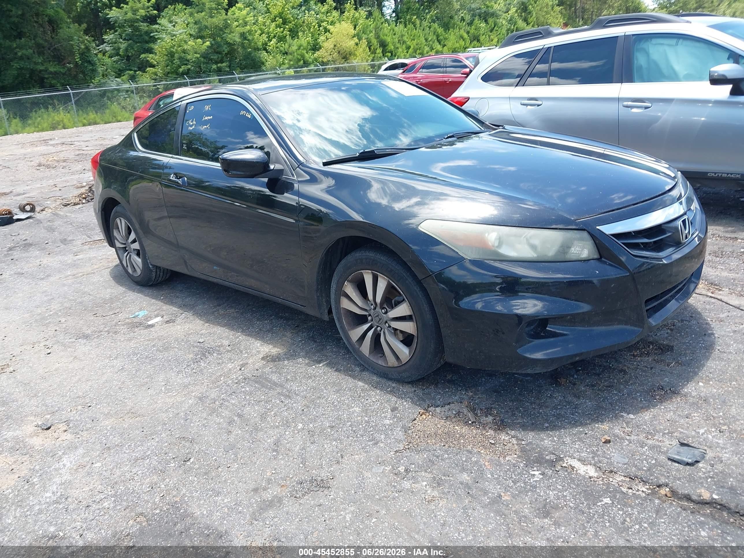 2012 Honda Accord 2.4 Lx-s Black vin: 1HGCS1B35CA017266