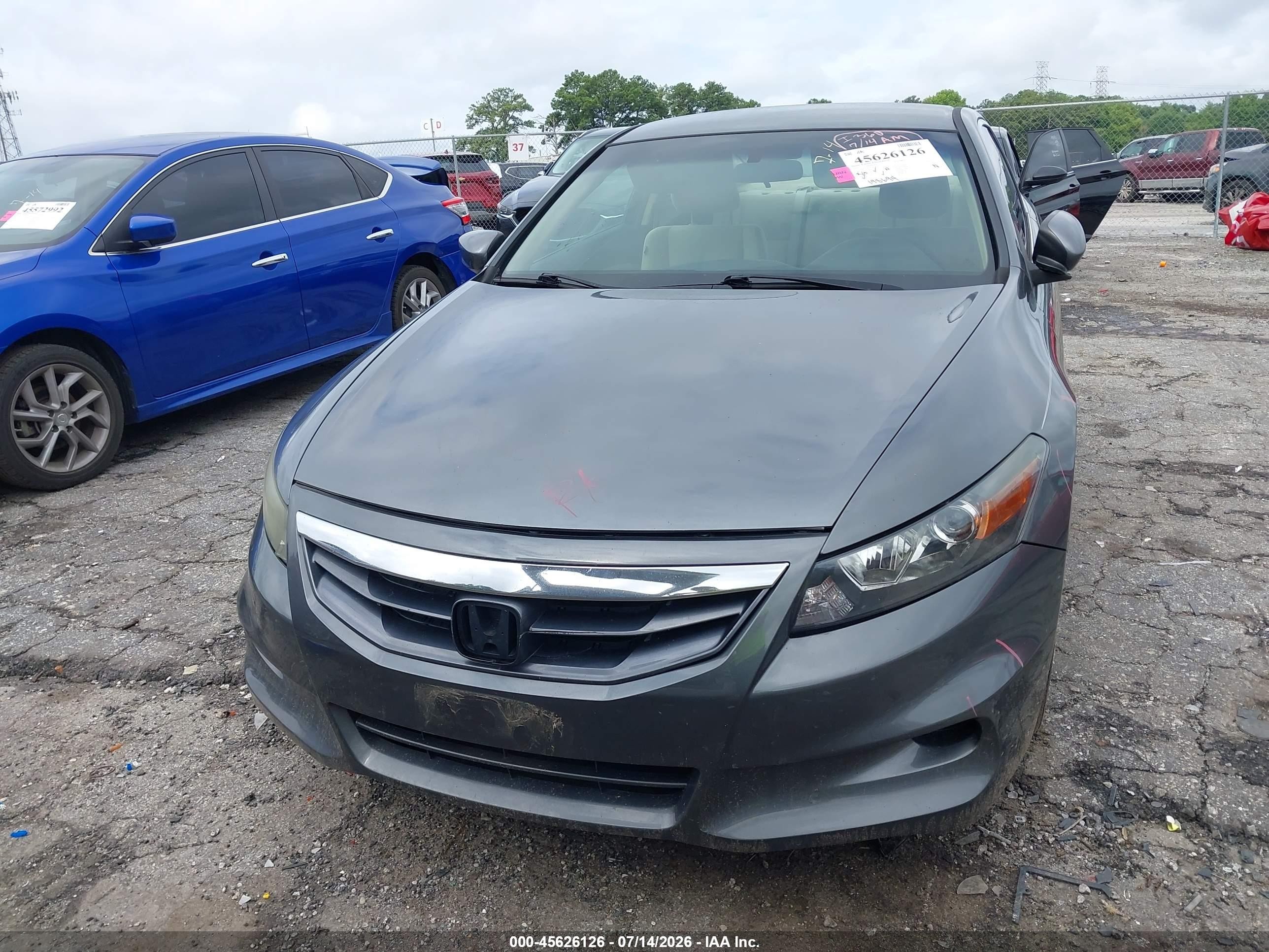 2012 Honda Accord 2.4 Lx-s Серый vin: 1HGCS1B35CA023035