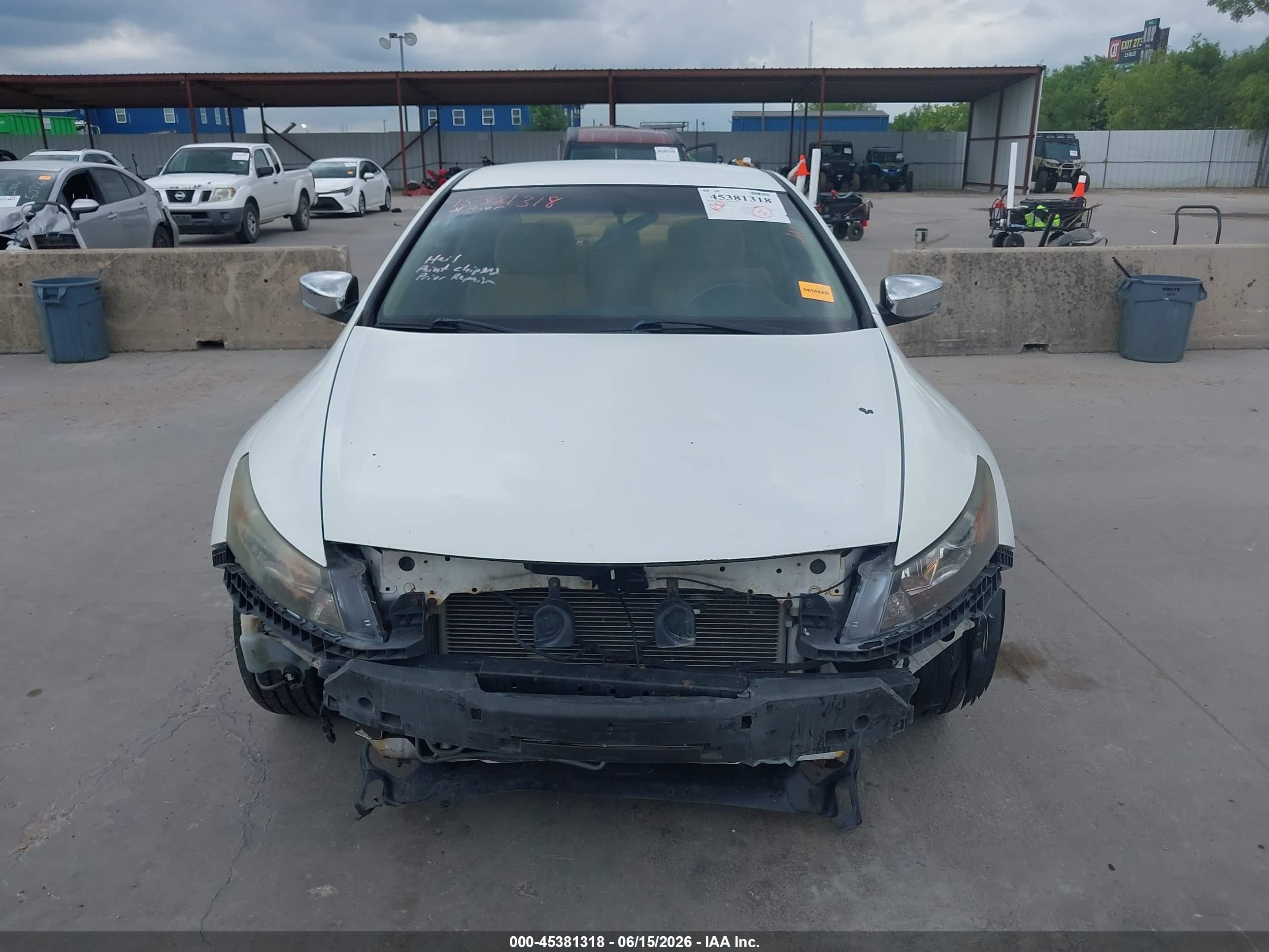 2011 Honda Accord 2.4 Lx-s White vin: 1HGCS1B36BA013869