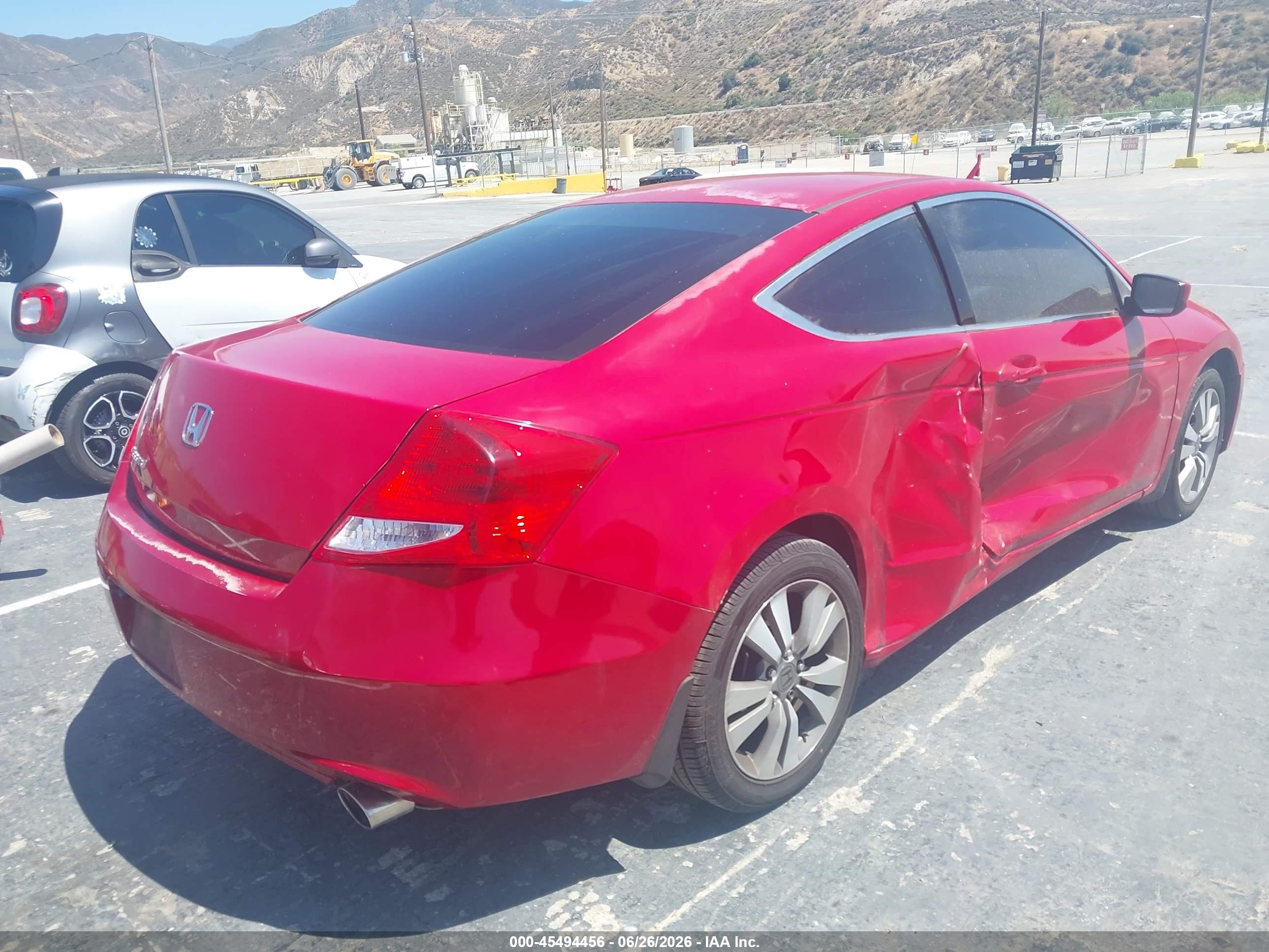 2012 Honda Accord 2.4 Lx-s Red vin: 1HGCS1B36CA001691