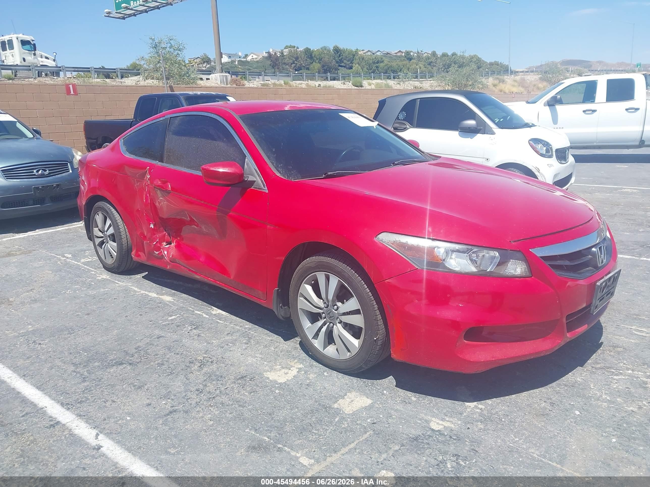 2012 Honda Accord 2.4 Lx-s Красный vin: 1HGCS1B36CA001691