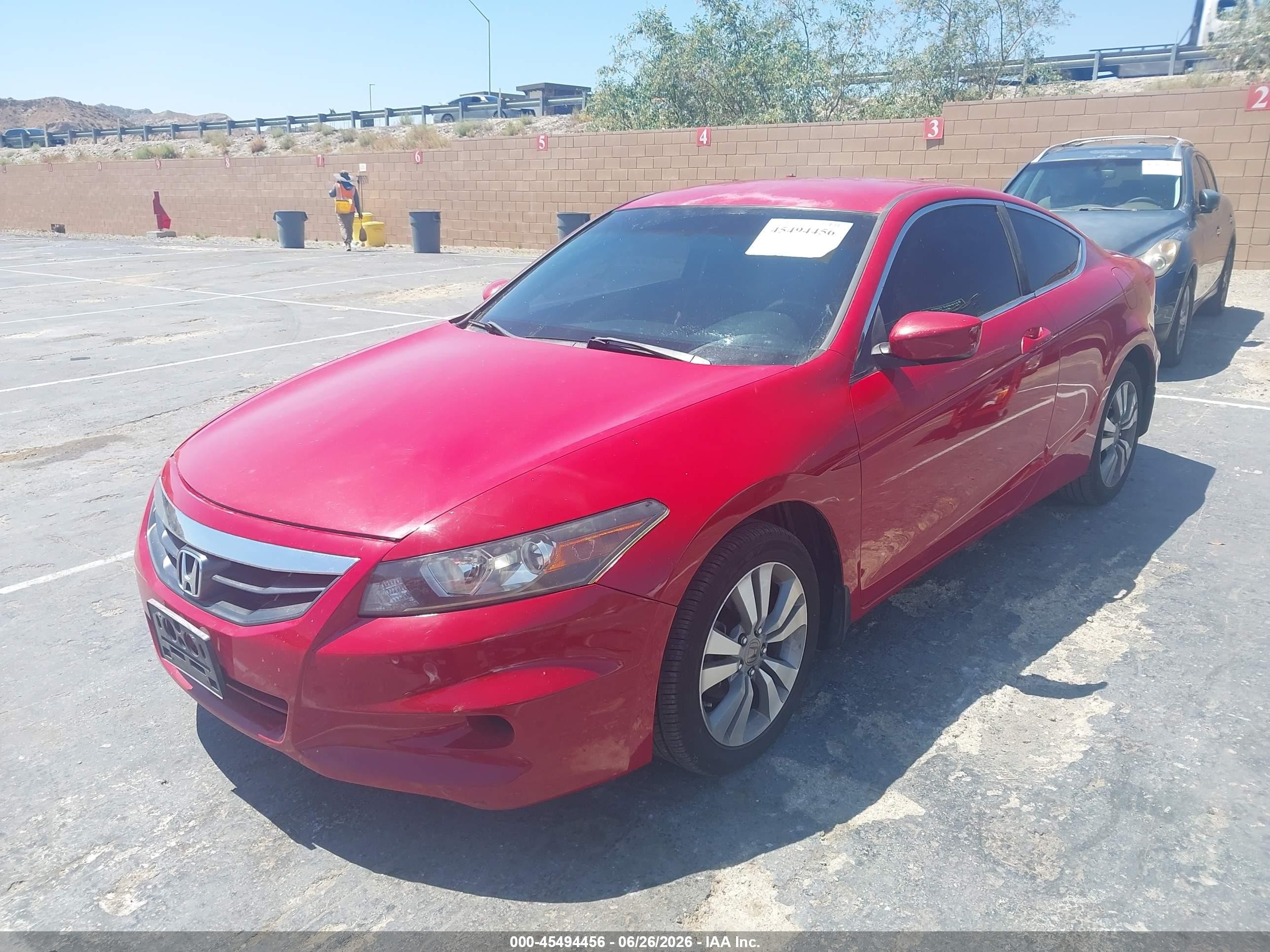 2012 Honda Accord 2.4 Lx-s Red vin: 1HGCS1B36CA001691