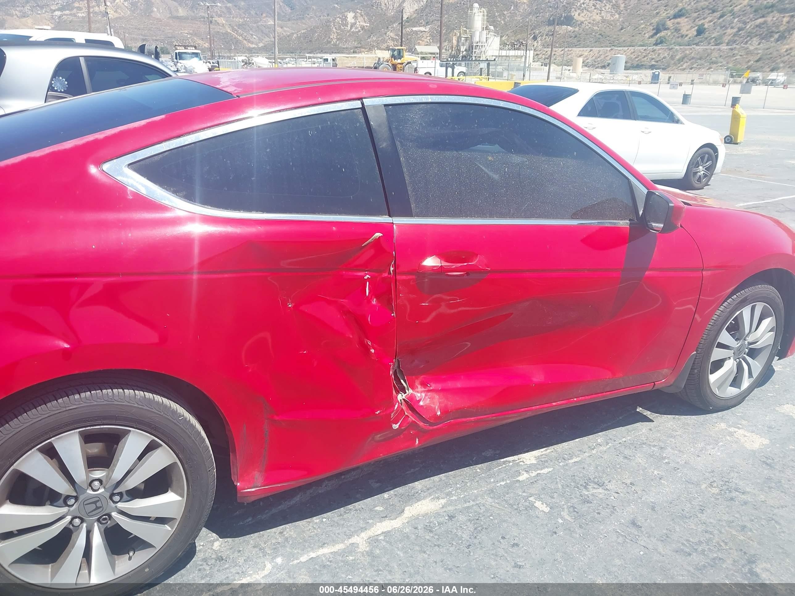 2012 Honda Accord 2.4 Lx-s Red vin: 1HGCS1B36CA001691