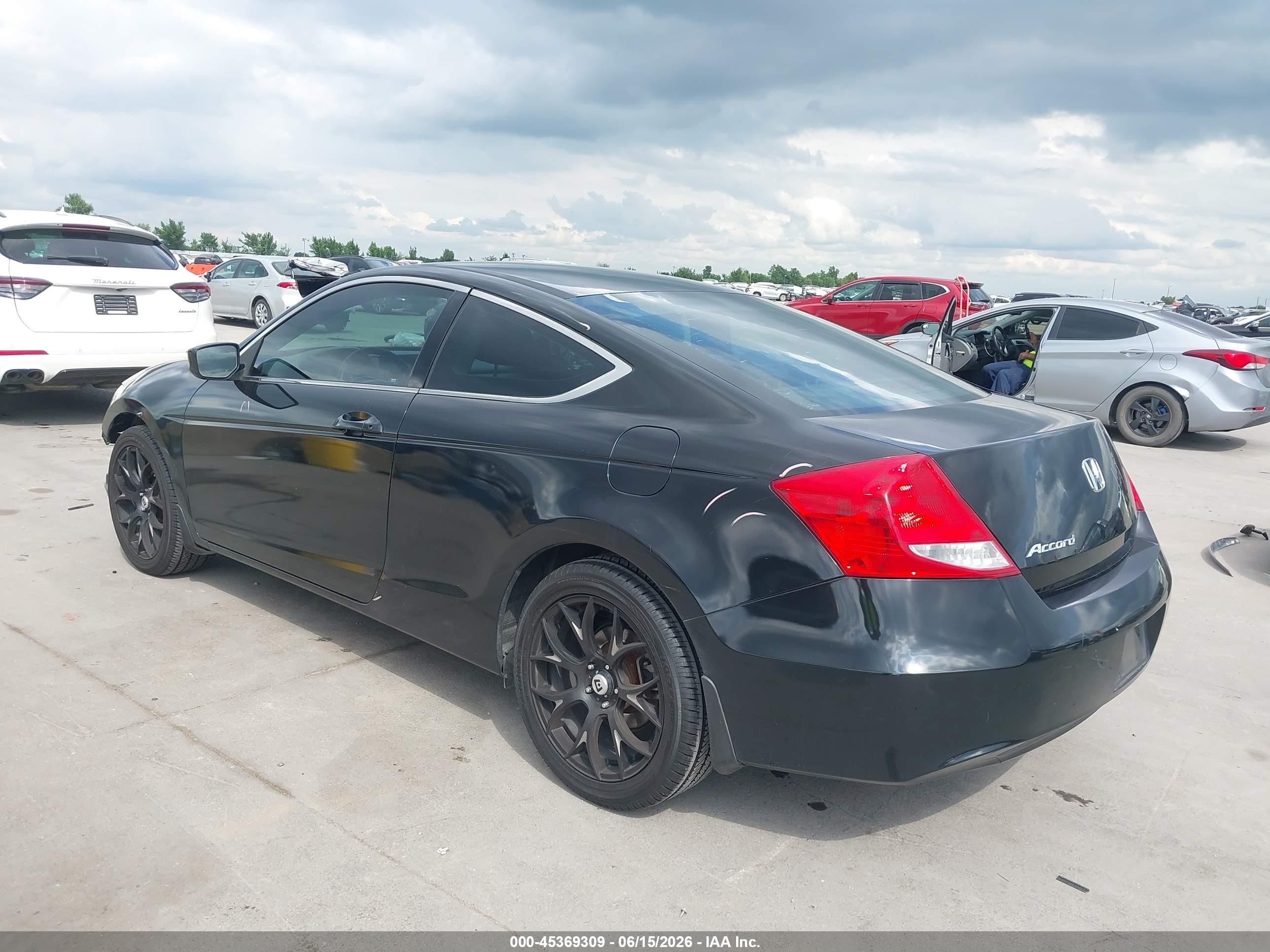 2012 Honda Accord 2.4 Lx-s Black vin: 1HGCS1B36CA010262