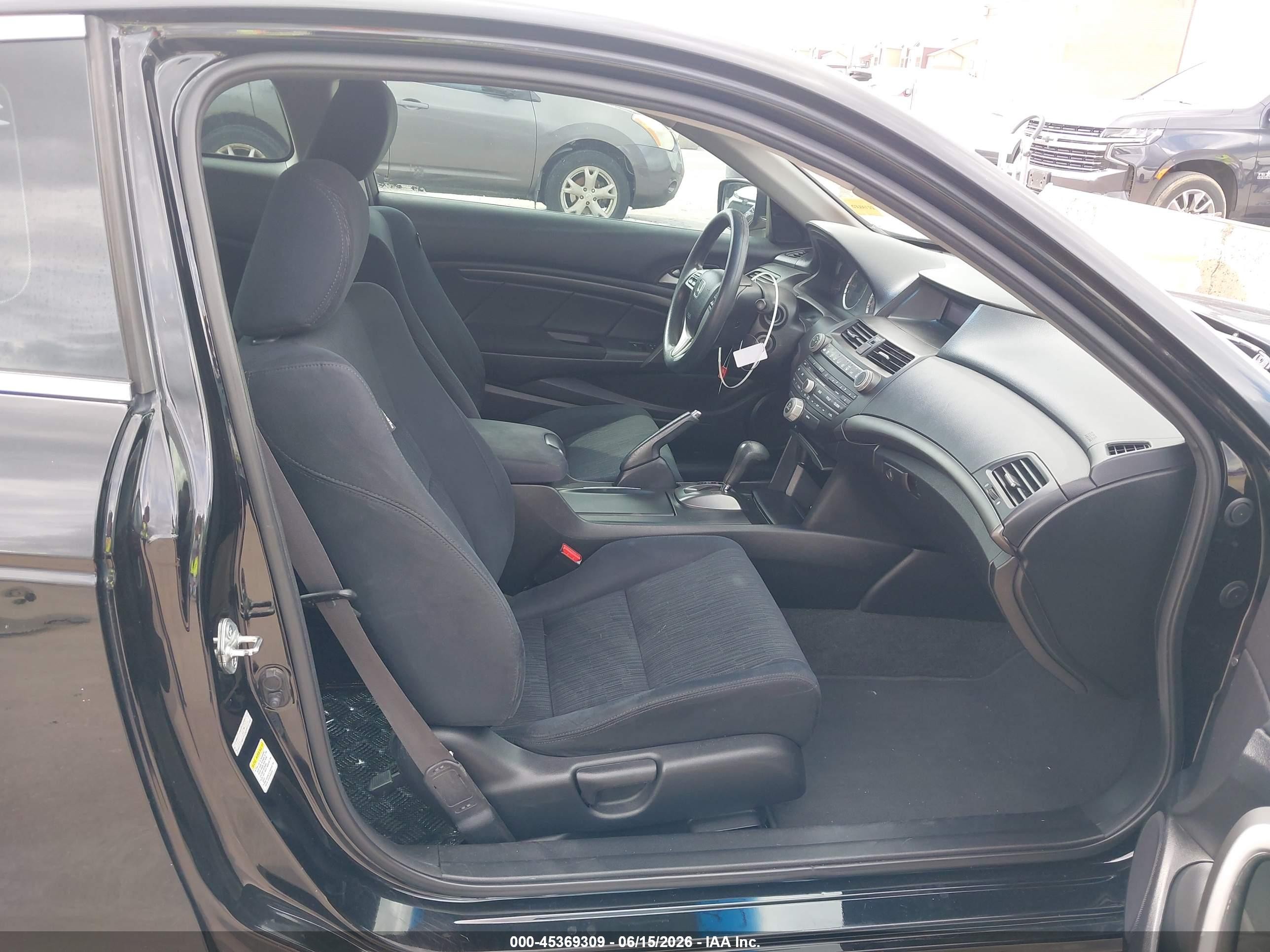 2012 Honda Accord 2.4 Lx-s Black vin: 1HGCS1B36CA010262