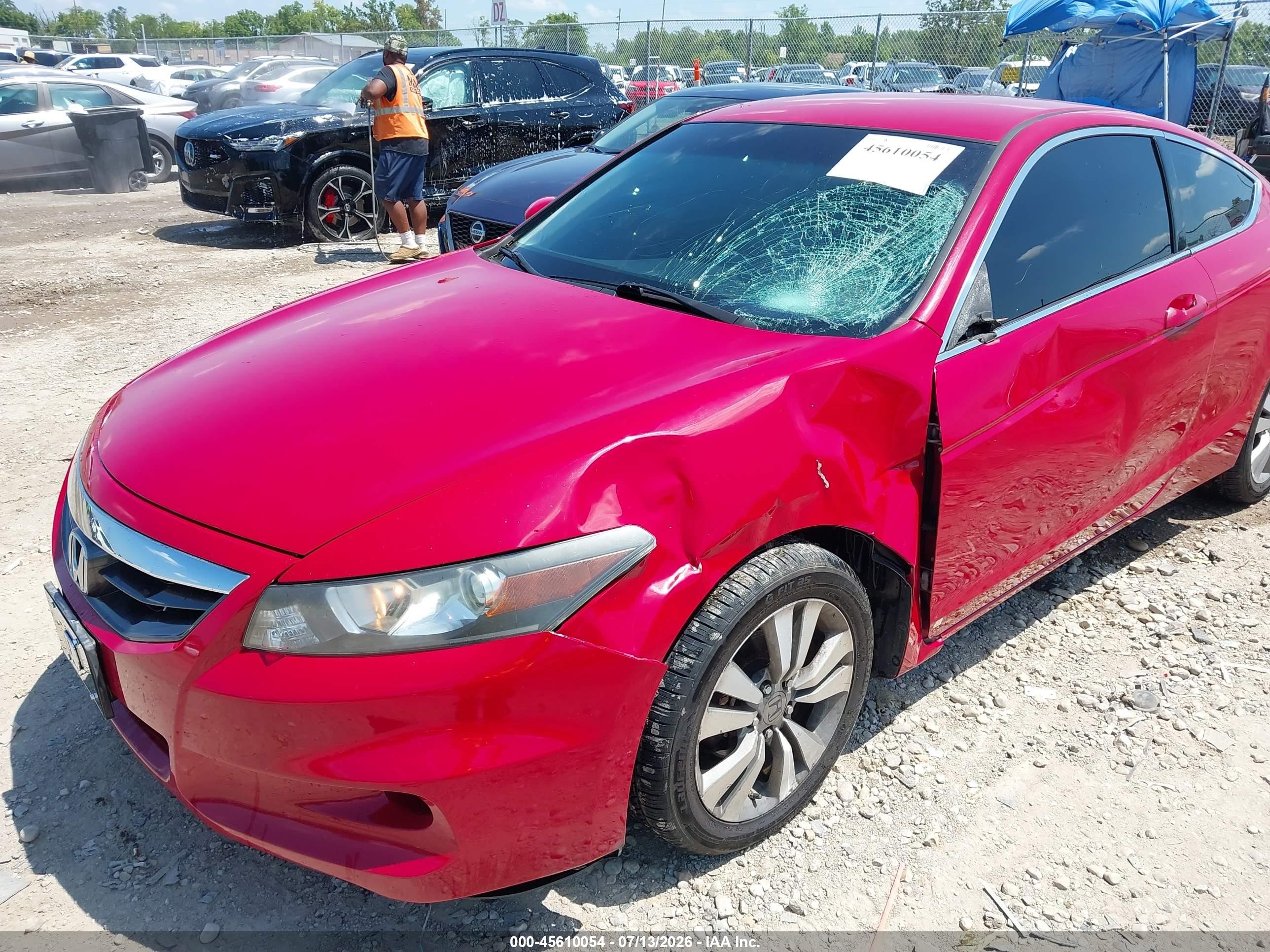 2012 Honda Accord 2.4 Lx-s Красный vin: 1HGCS1B36CA013100