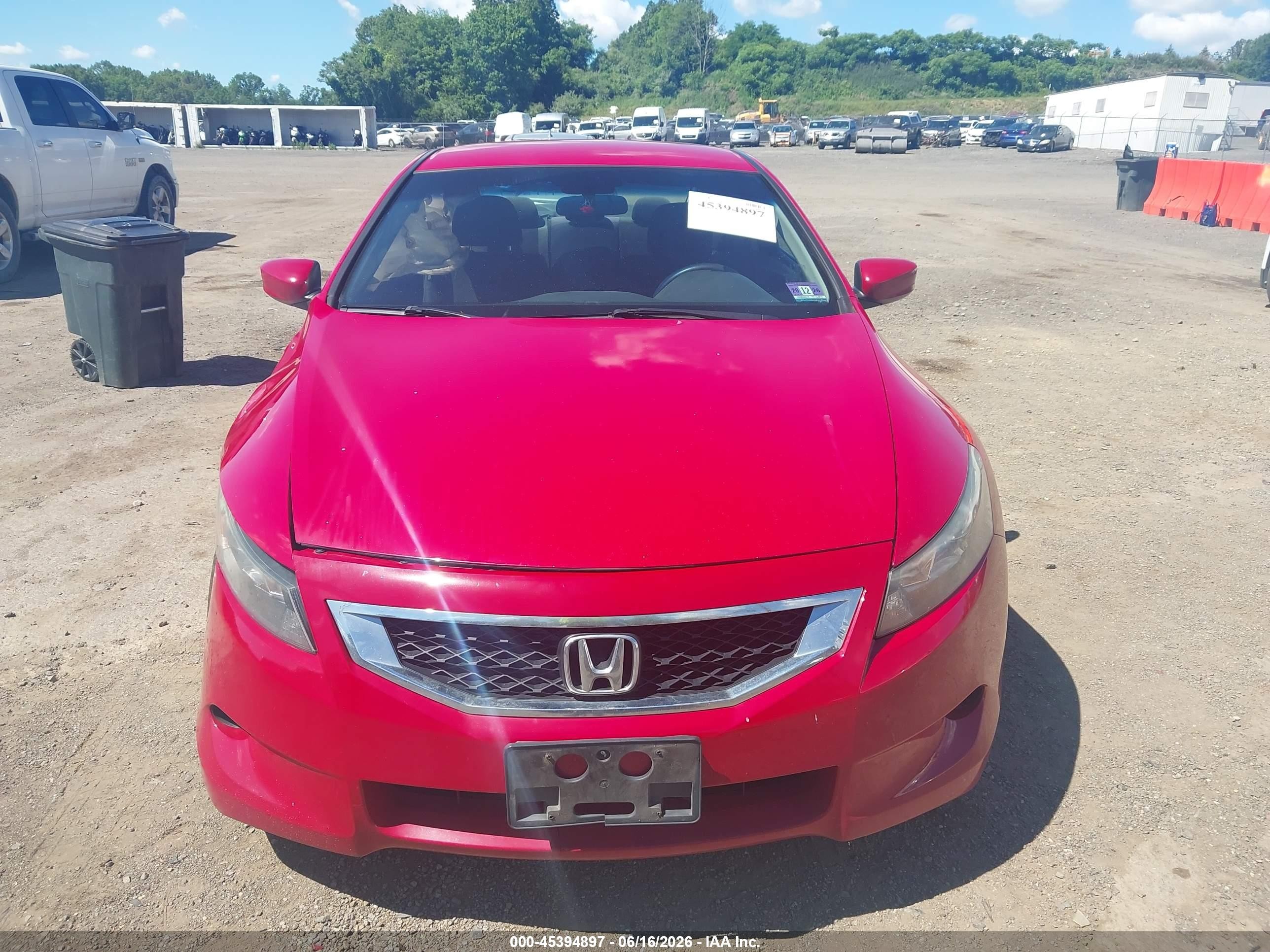 2010 Honda Accord 2.4 Lx-s Red vin: 1HGCS1B37AA004323