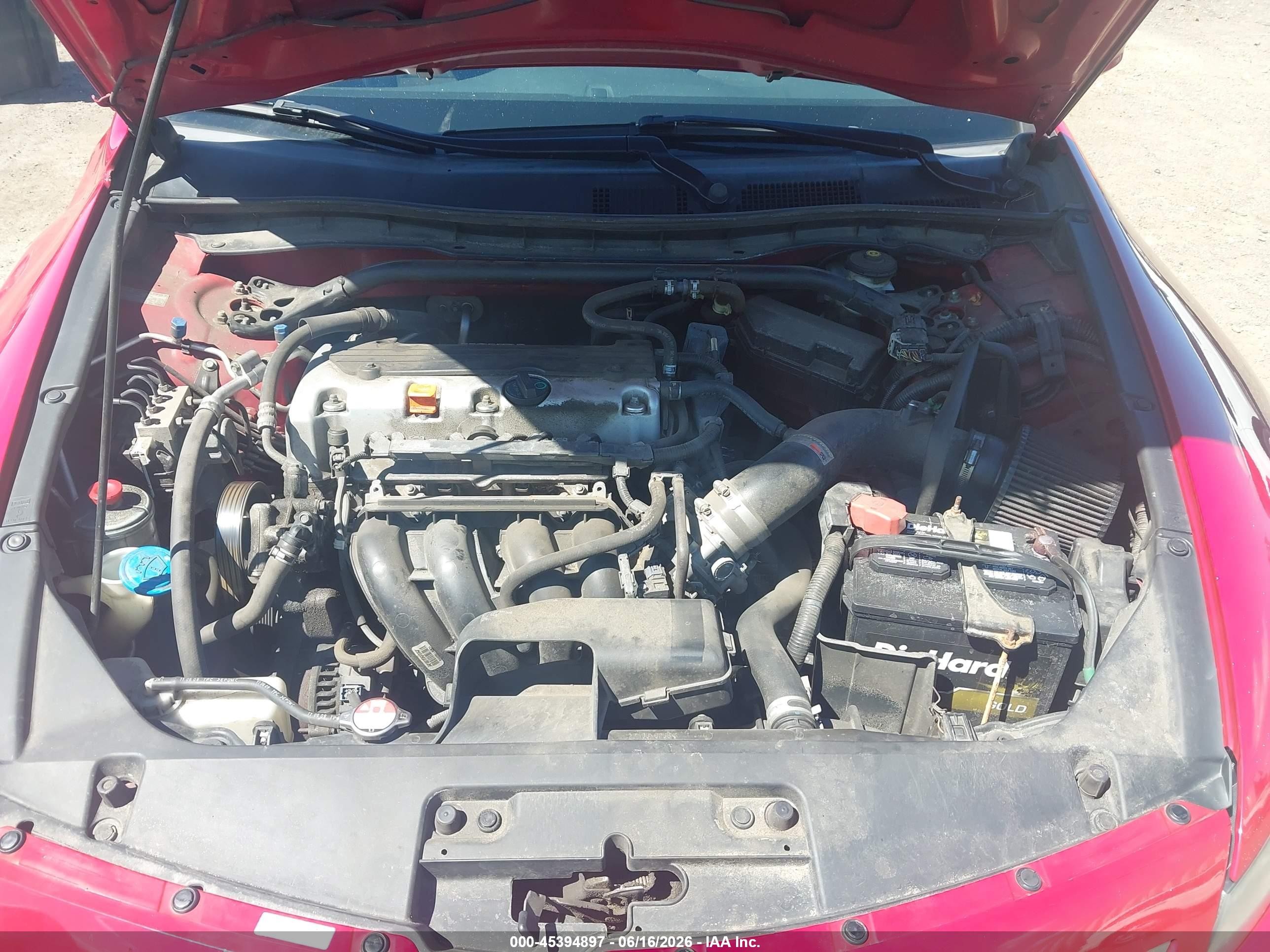 2010 Honda Accord 2.4 Lx-s Red vin: 1HGCS1B37AA004323