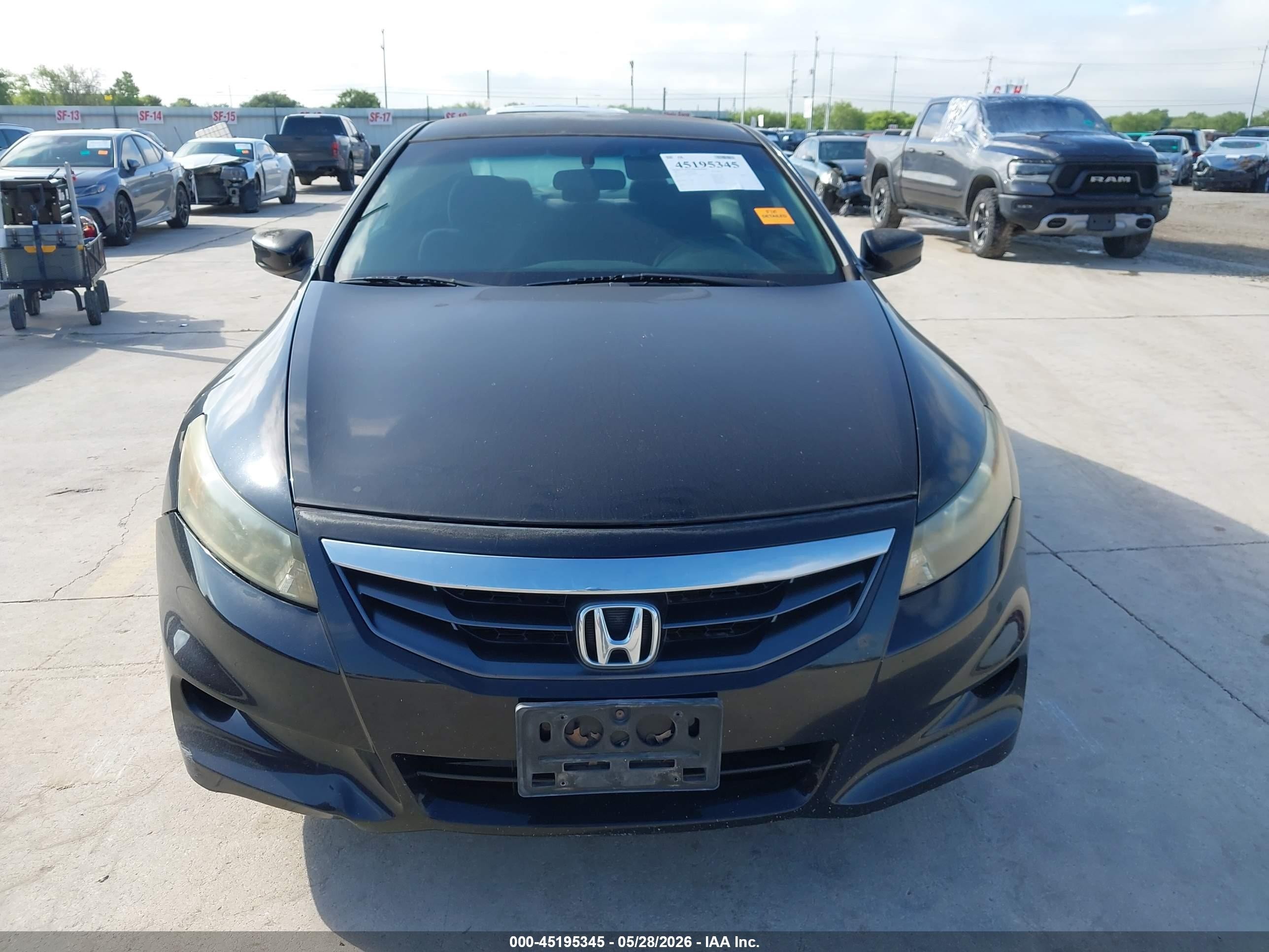 2011 Honda Accord 2.4 Lx-s Black vin: 1HGCS1B37BA008387