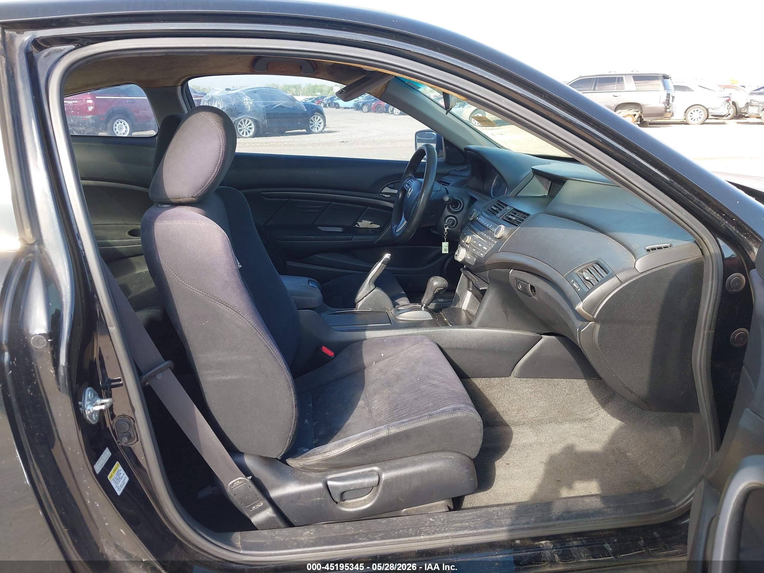 2011 Honda Accord 2.4 Lx-s Black vin: 1HGCS1B37BA008387