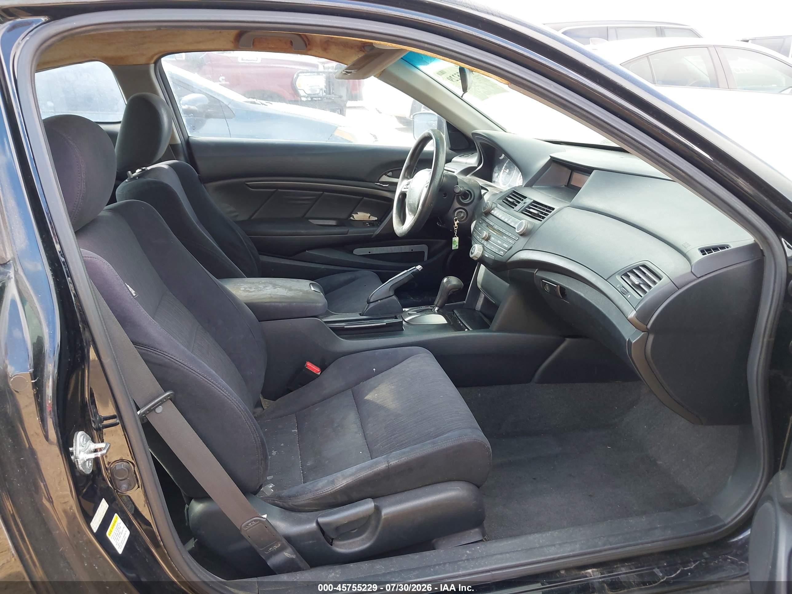 2011 Honda Accord 2.4 Lx-s Black vin: 1HGCS1B37BA008387