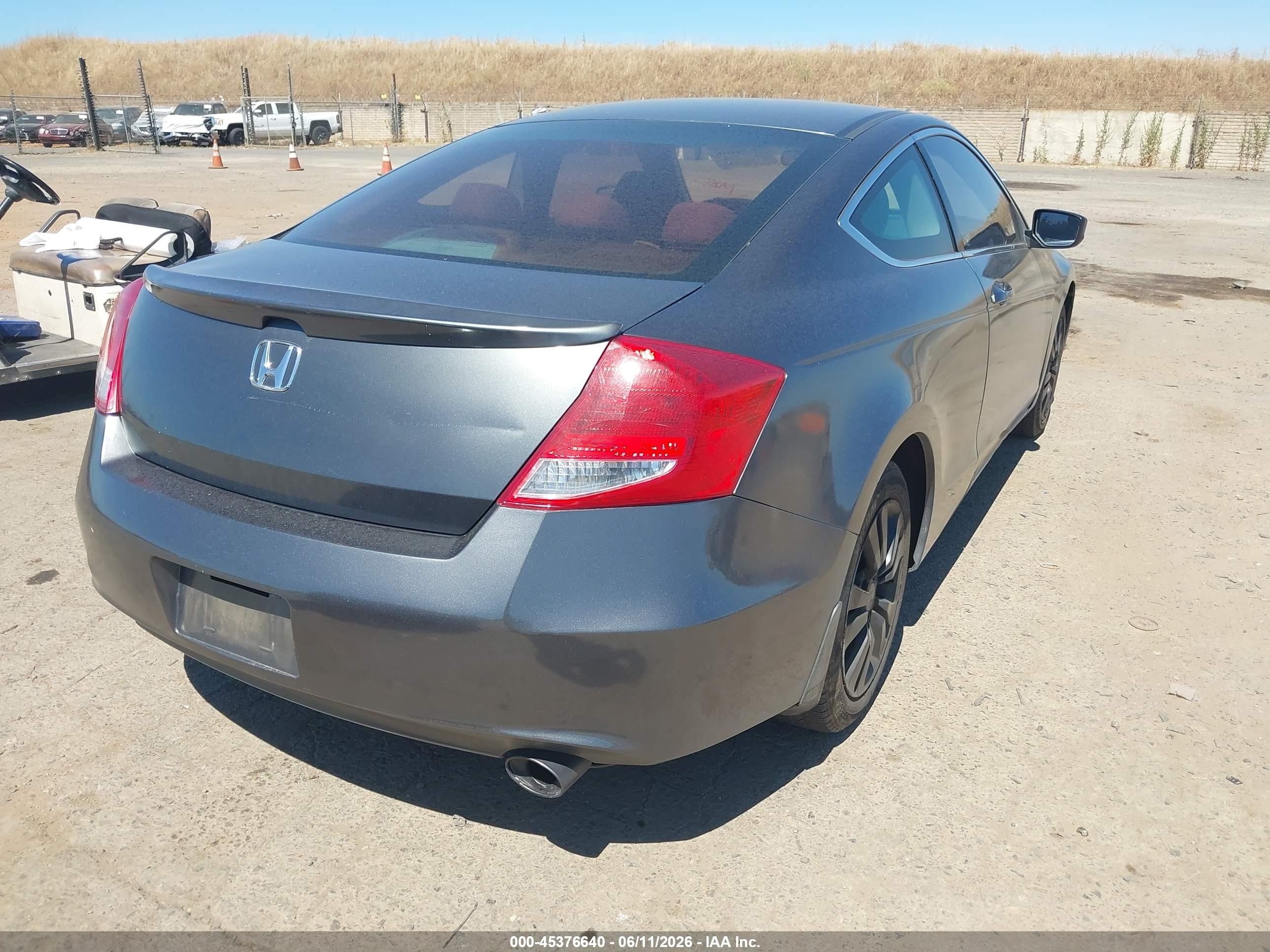2012 Honda Accord 2.4 Lx-s Gray vin: 1HGCS1B37CA002106