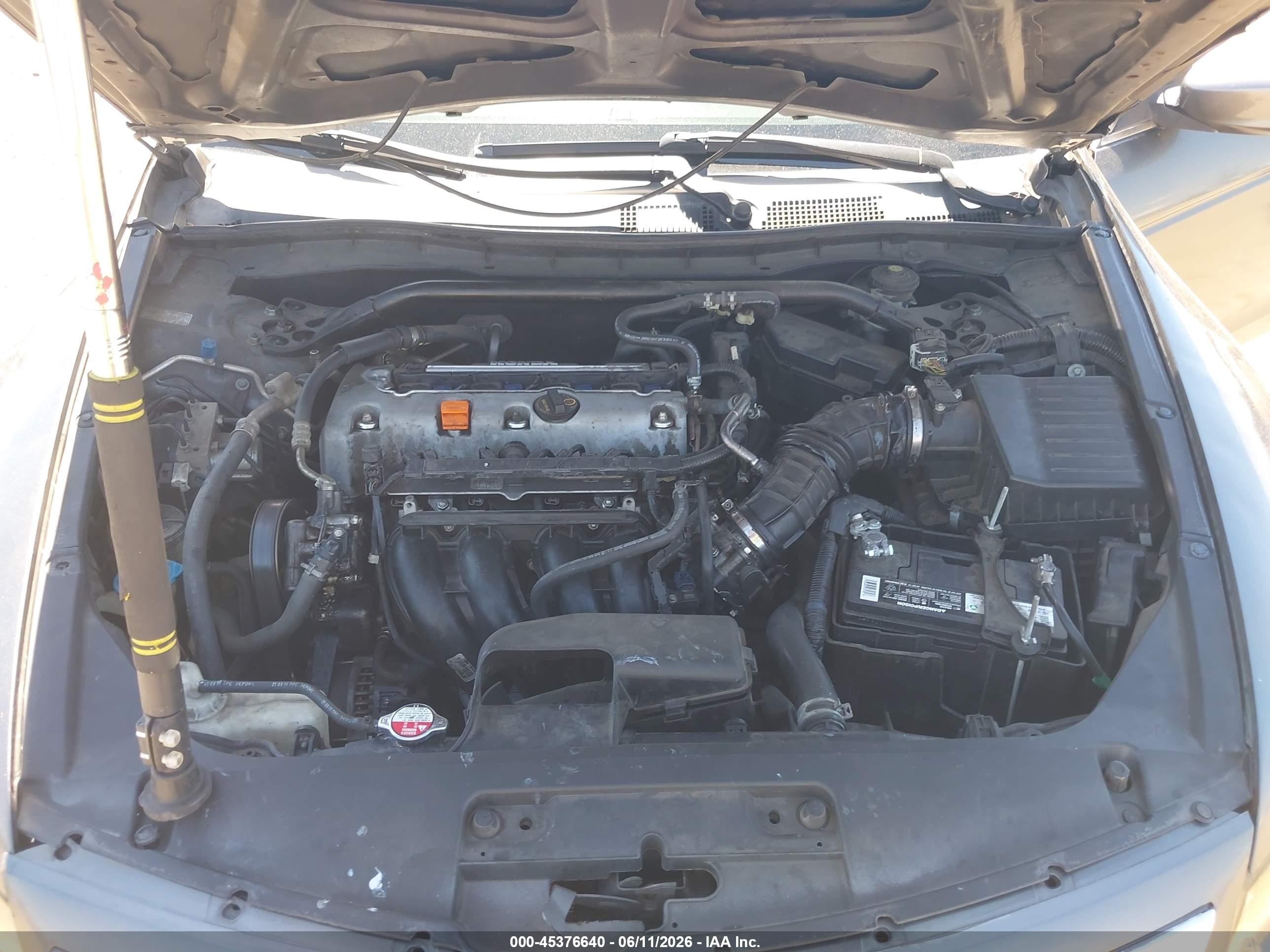 2012 Honda Accord 2.4 Lx-s Gray vin: 1HGCS1B37CA002106