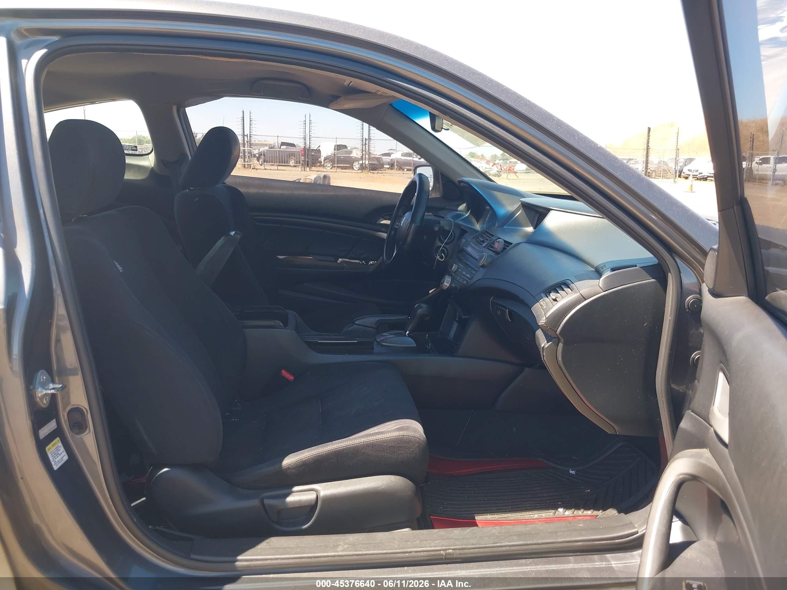 2012 Honda Accord 2.4 Lx-s Gray vin: 1HGCS1B37CA002106