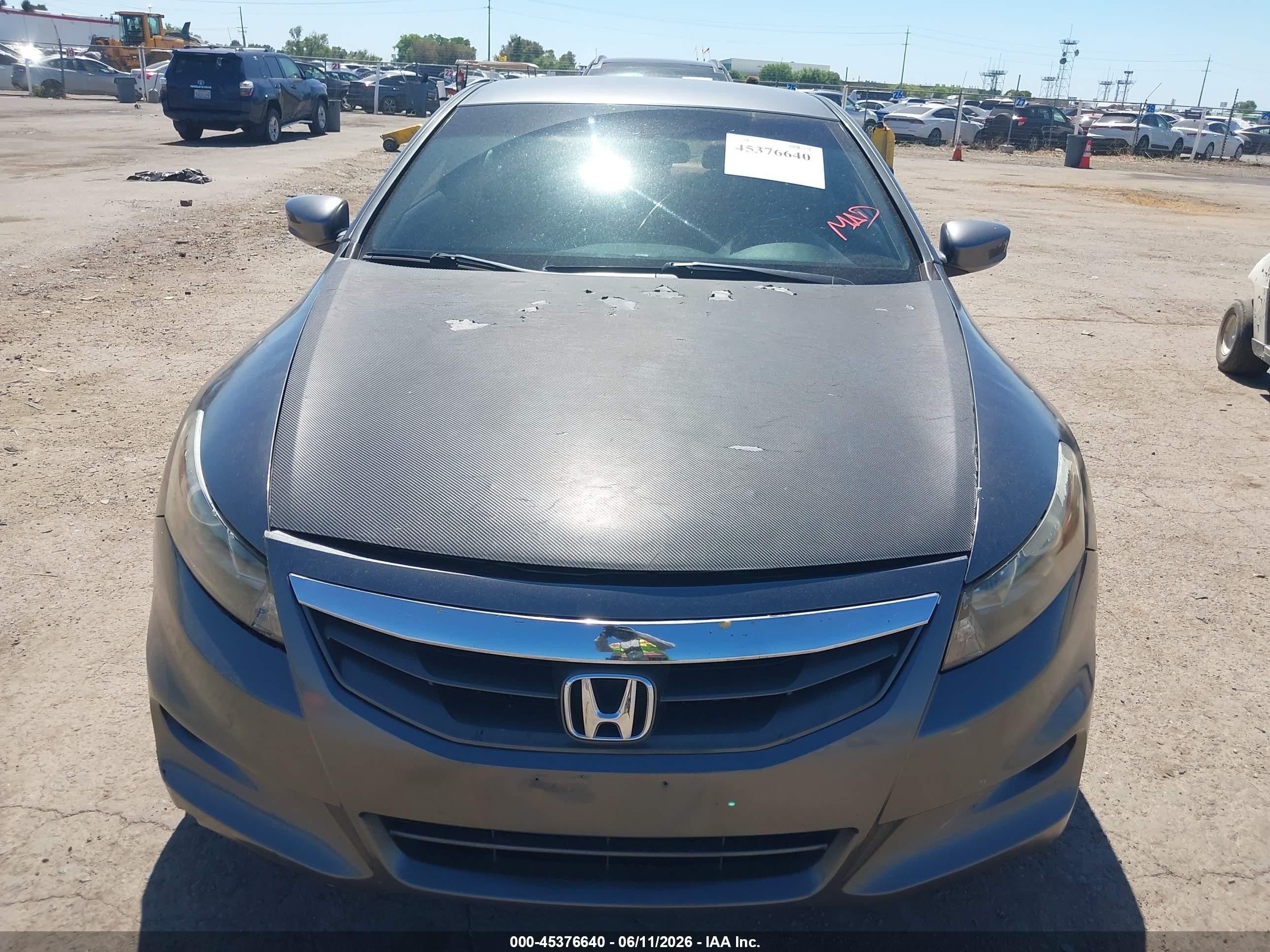 2012 Honda Accord 2.4 Lx-s Gray vin: 1HGCS1B37CA002106