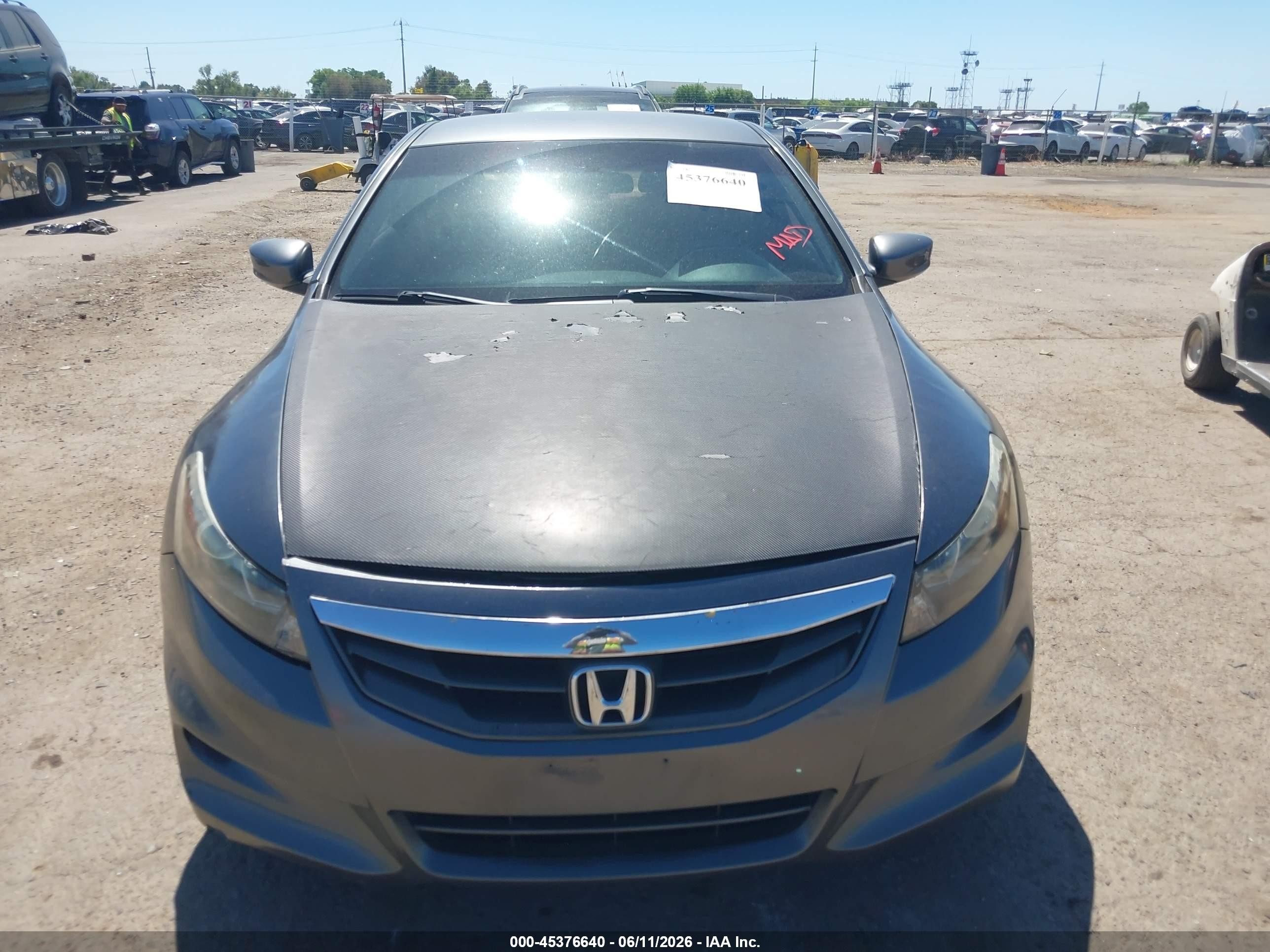 2012 Honda Accord 2.4 Lx-s Gray vin: 1HGCS1B37CA002106