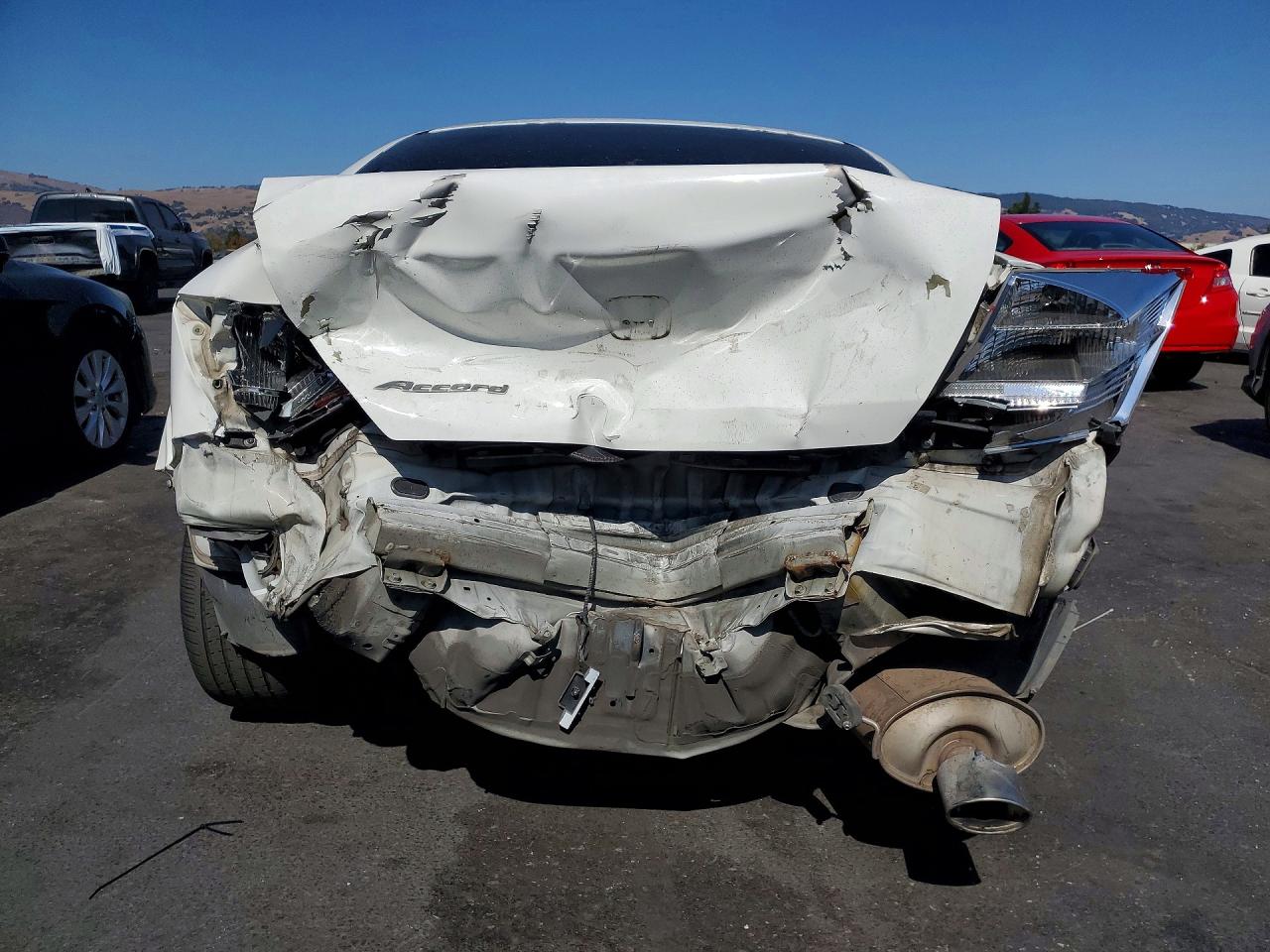 2012 Honda Accord Lx White vin: 1HGCS1B37CA013865