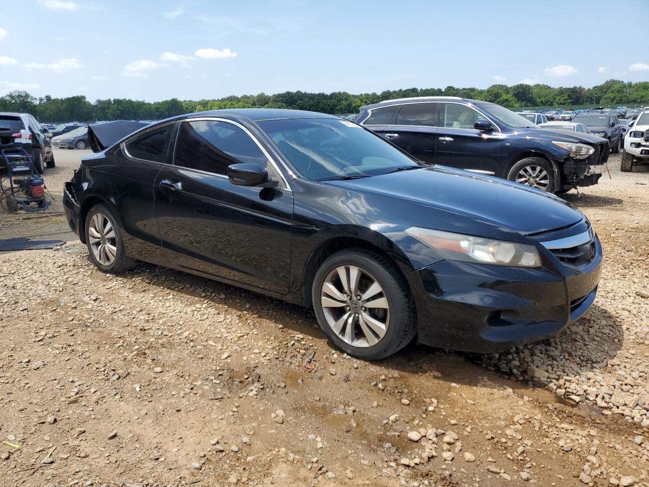 2012 Honda Accord Lx Black vin: 1HGCS1B37CA019858