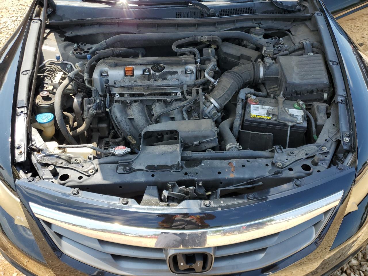 2012 Honda Accord Lx Black vin: 1HGCS1B37CA019858