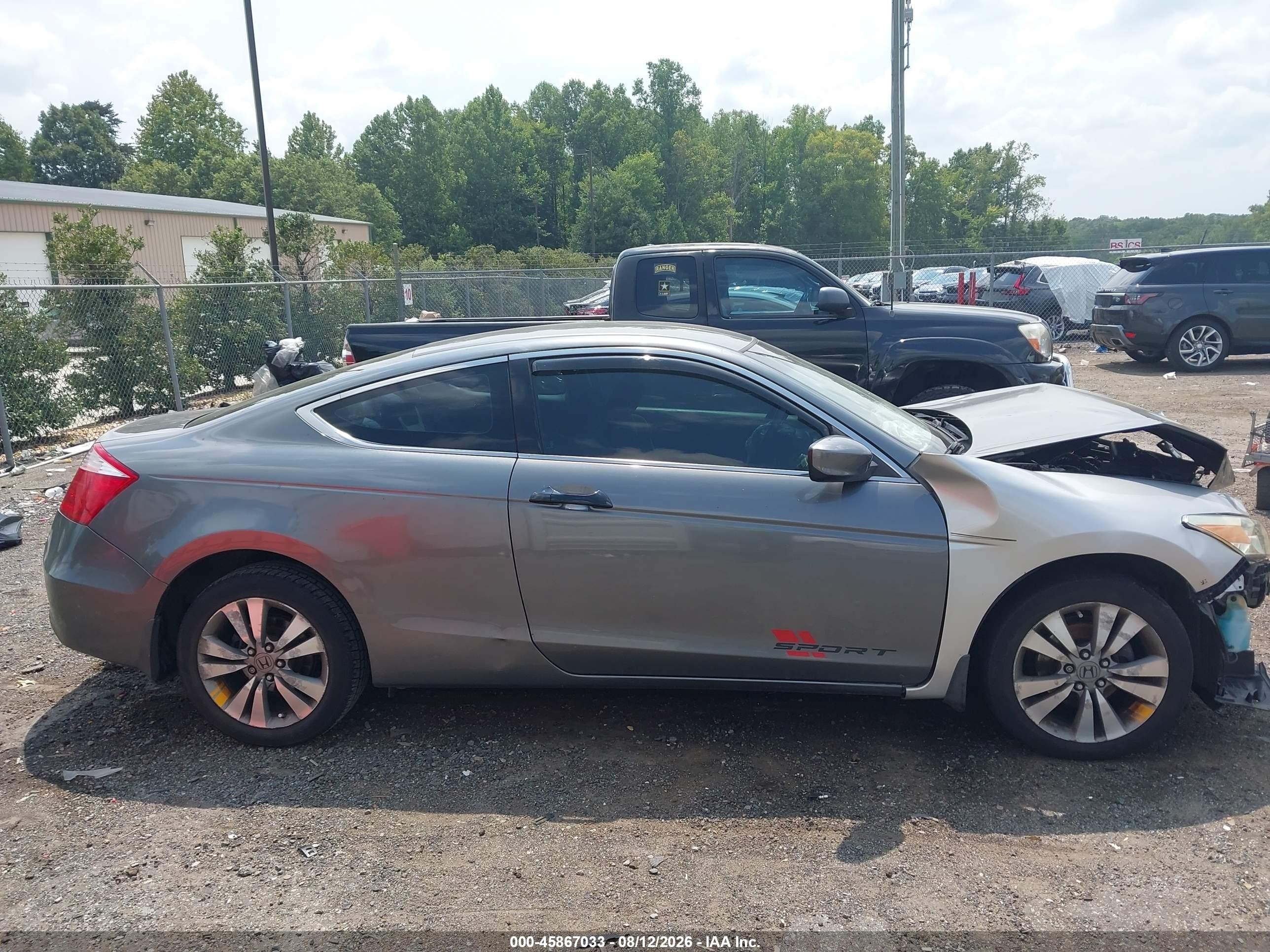 2010 Honda Accord 2.4 Lx-s Gray vin: 1HGCS1B38AA018604