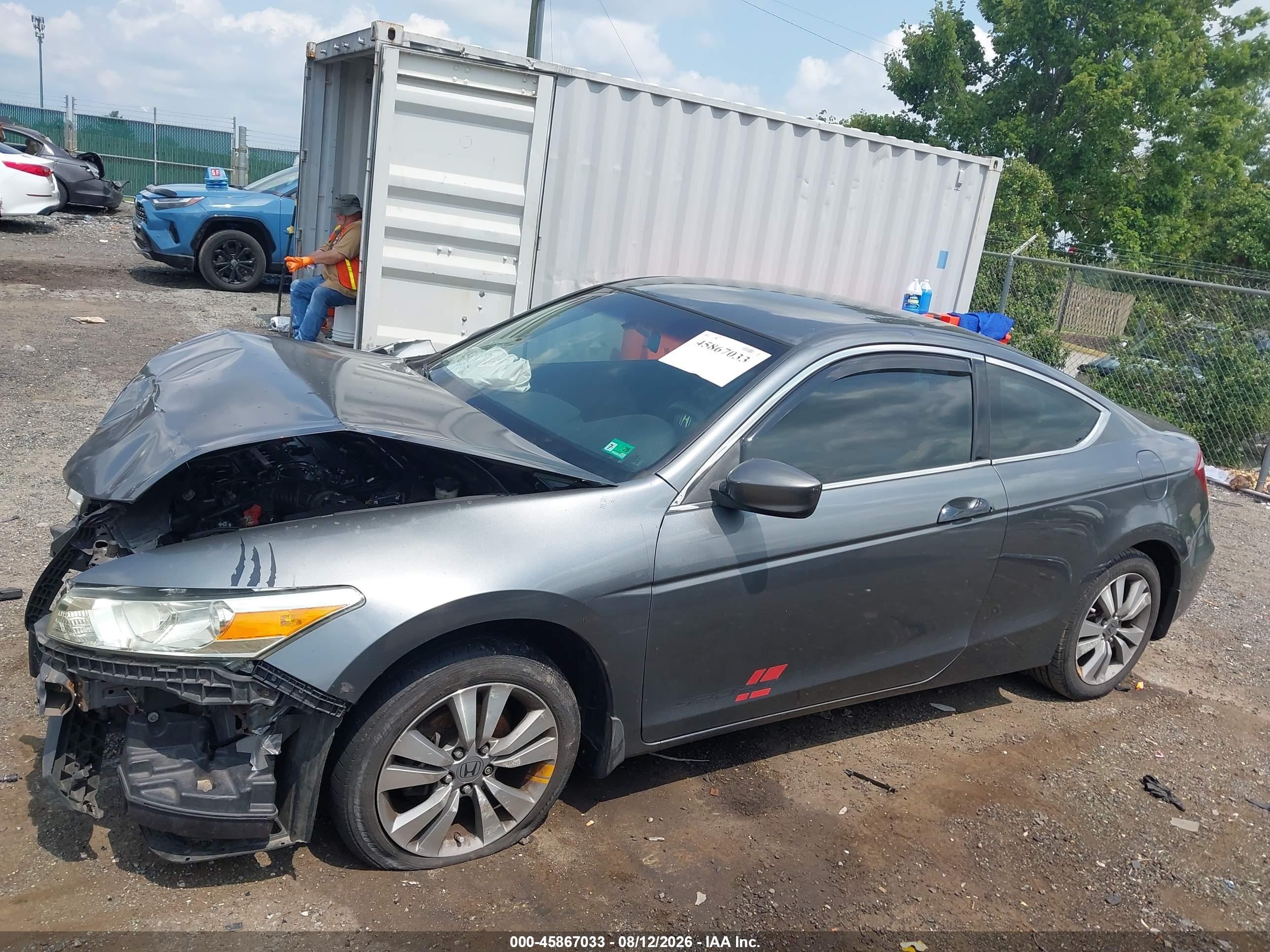2010 Honda Accord 2.4 Lx-s Gray vin: 1HGCS1B38AA018604