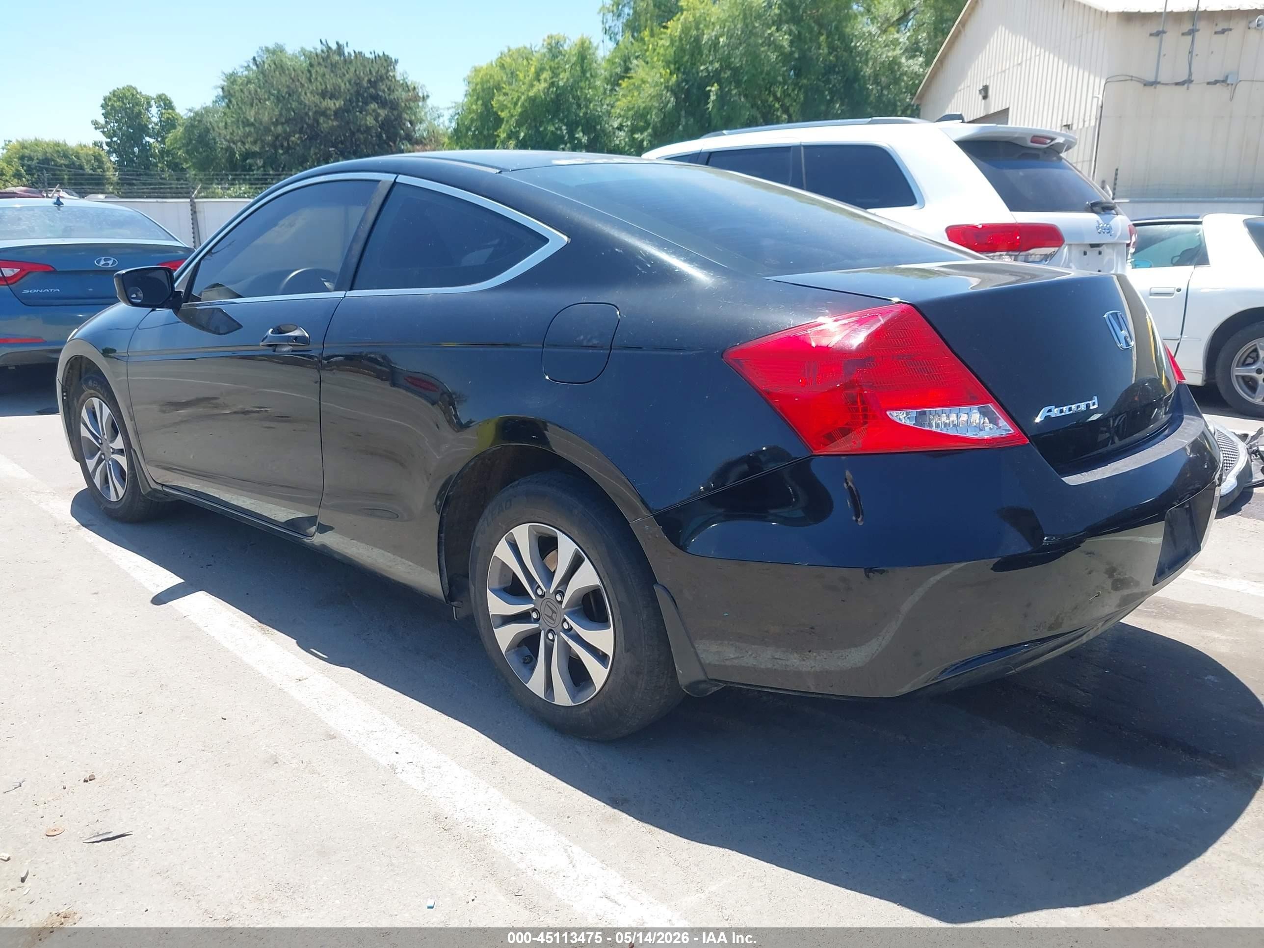 2012 Honda Accord 2.4 Lx-s Black vin: 1HGCS1B38CA009906