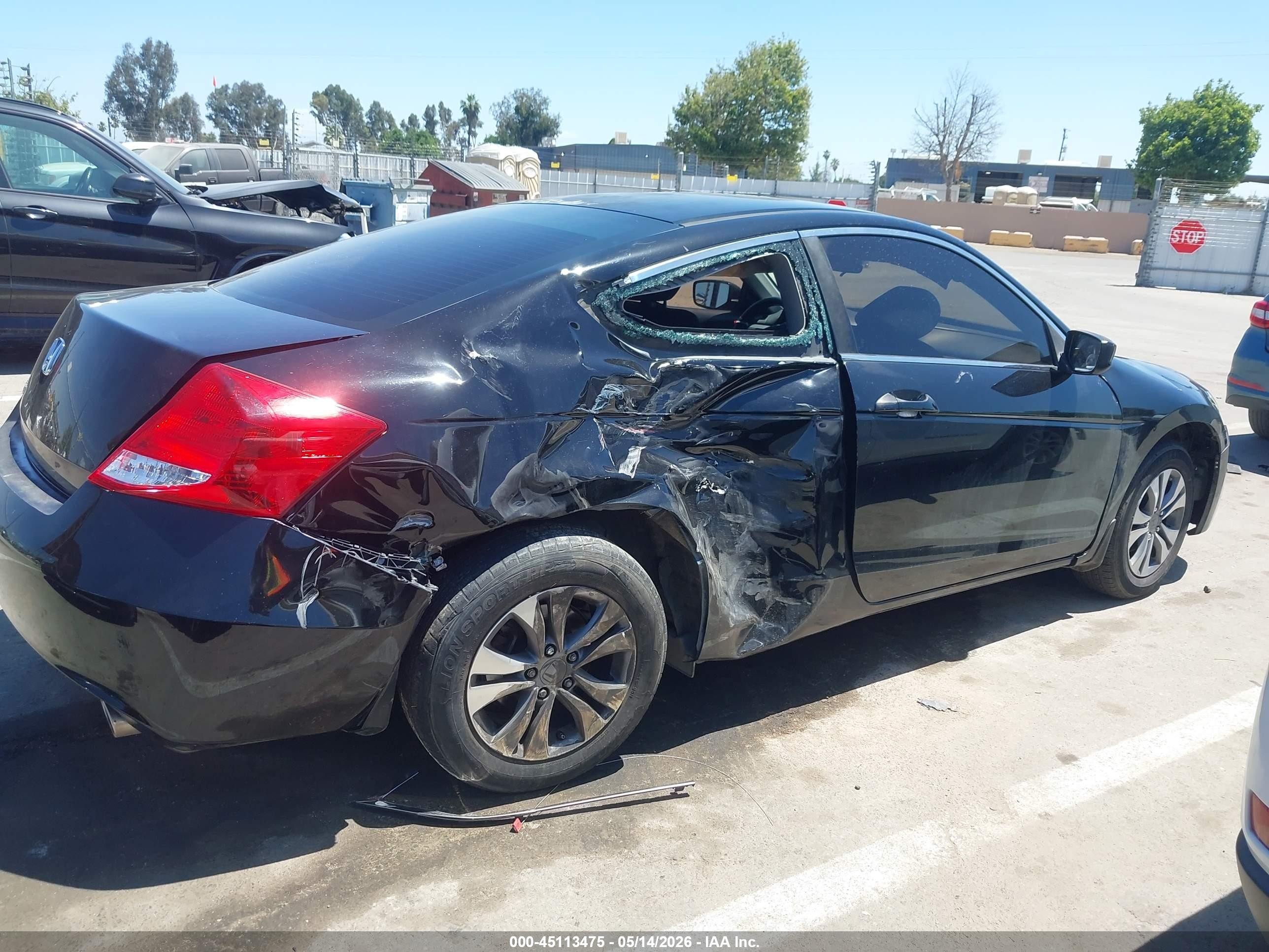 2012 Honda Accord 2.4 Lx-s Black vin: 1HGCS1B38CA009906