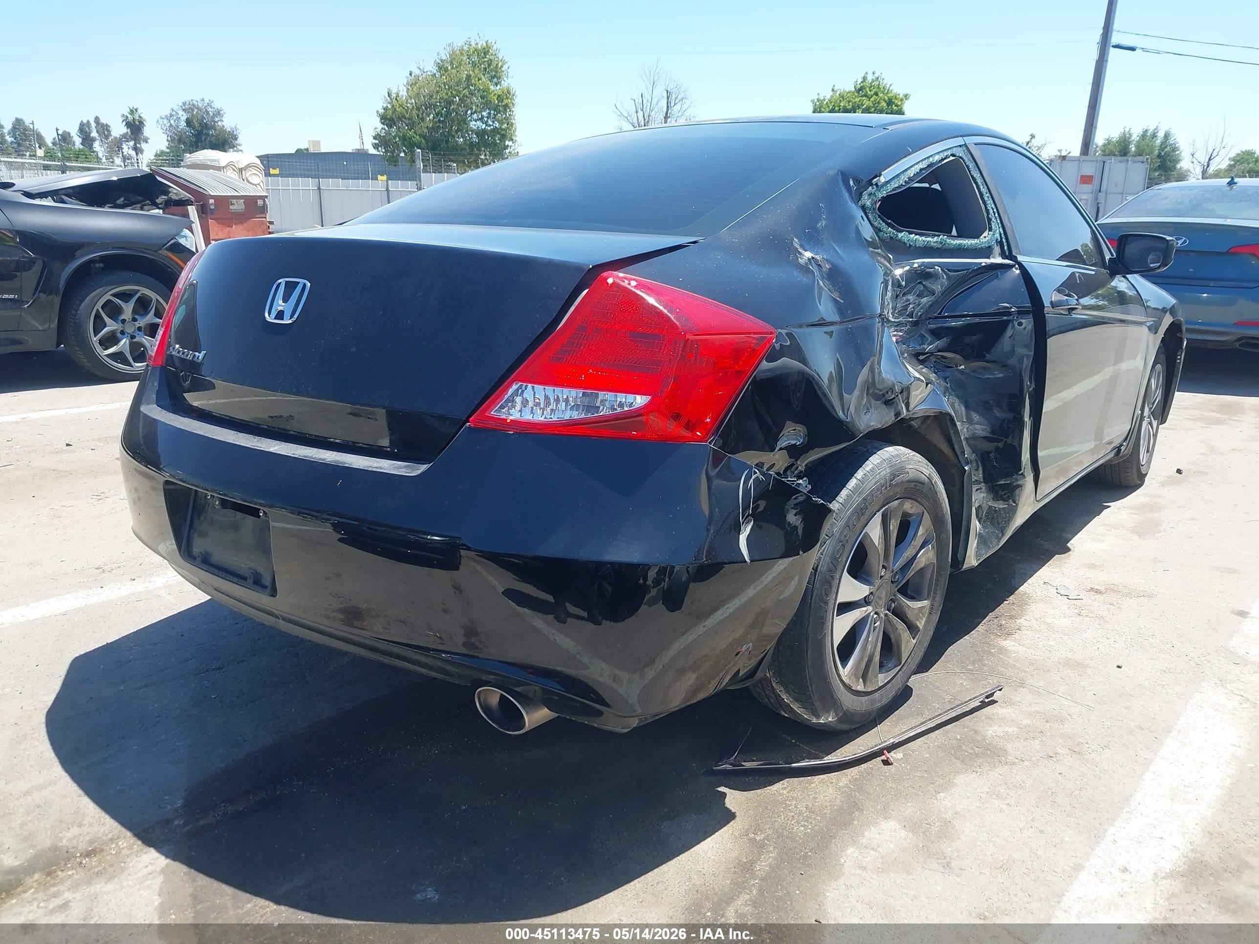 2012 Honda Accord 2.4 Lx-s Black vin: 1HGCS1B38CA009906