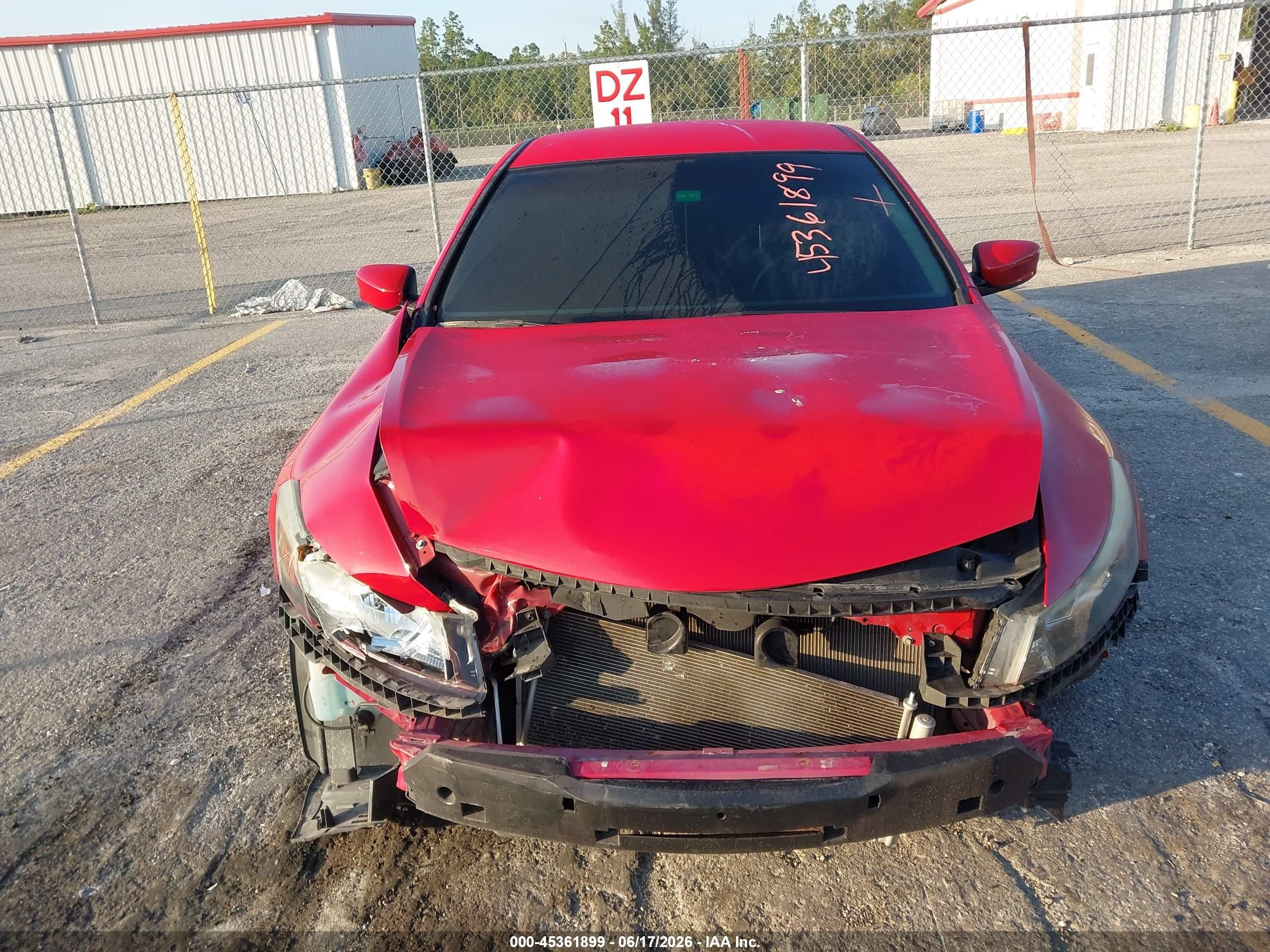 2012 Honda Accord 2.4 Lx-s Red vin: 1HGCS1B38CA016323
