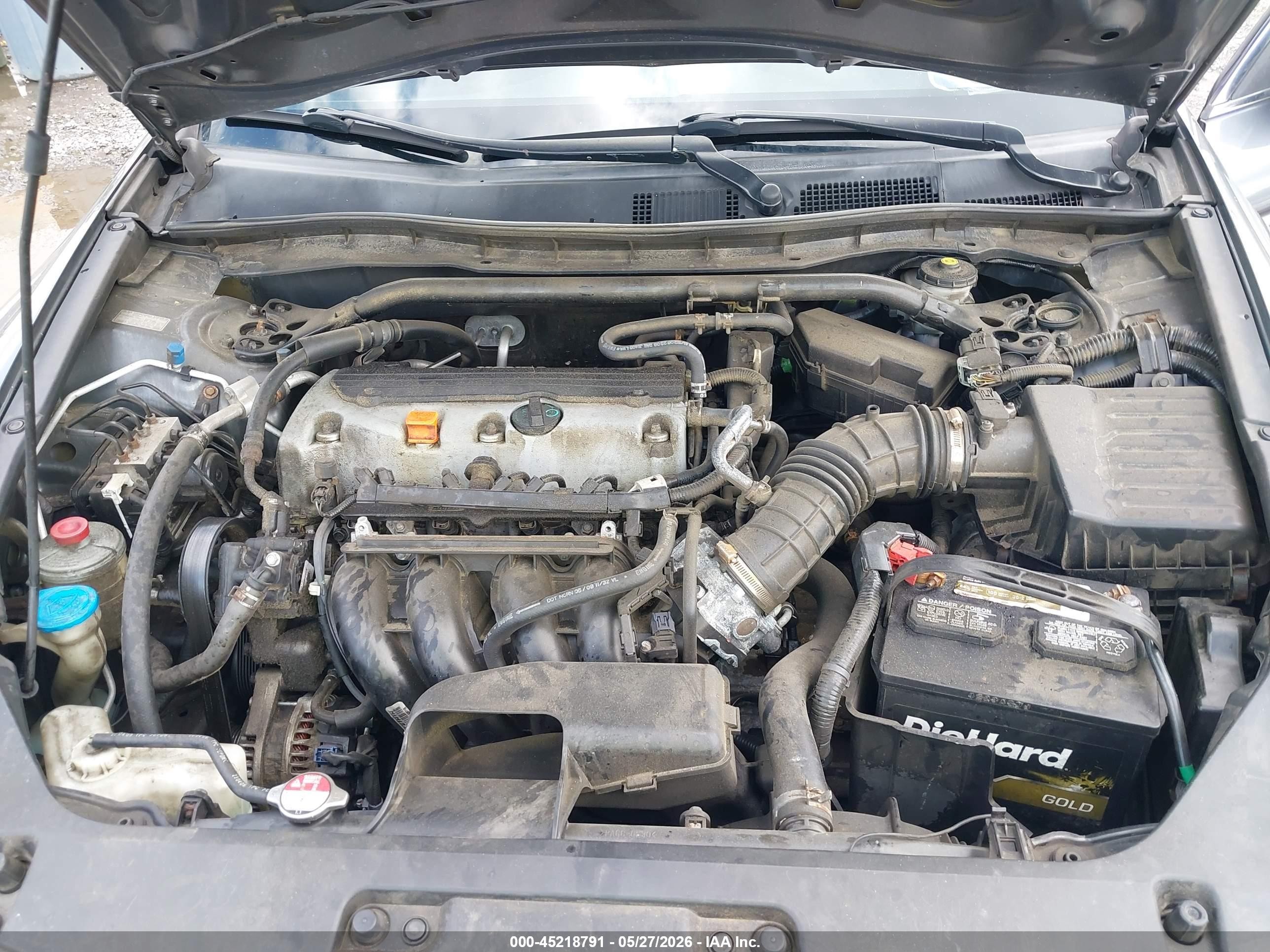 2010 Honda Accord 2.4 Lx-s Gray vin: 1HGCS1B39AA001875