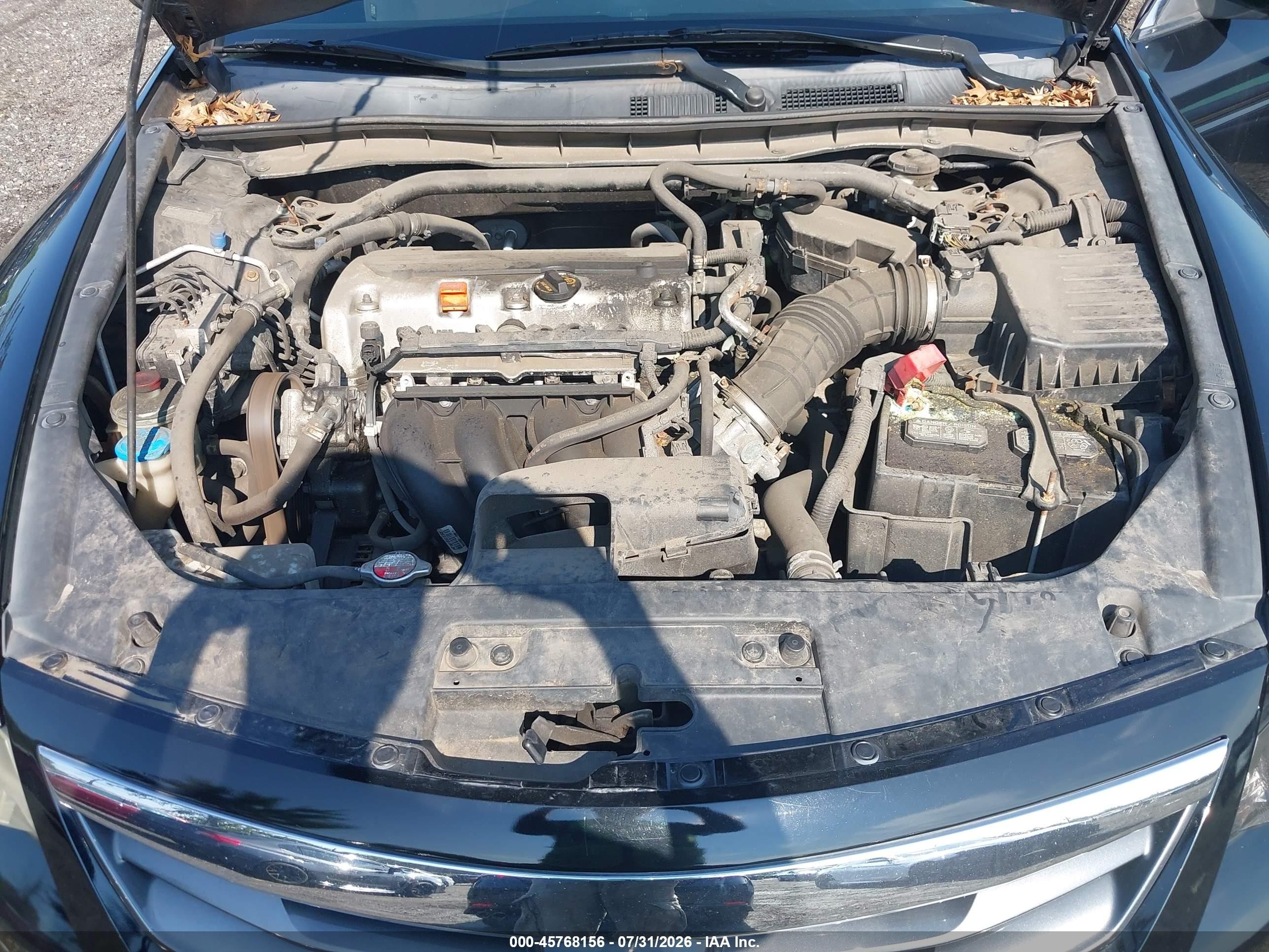 2012 Honda Accord 2.4 Lx-s Черный vin: 1HGCS1B39CA020462