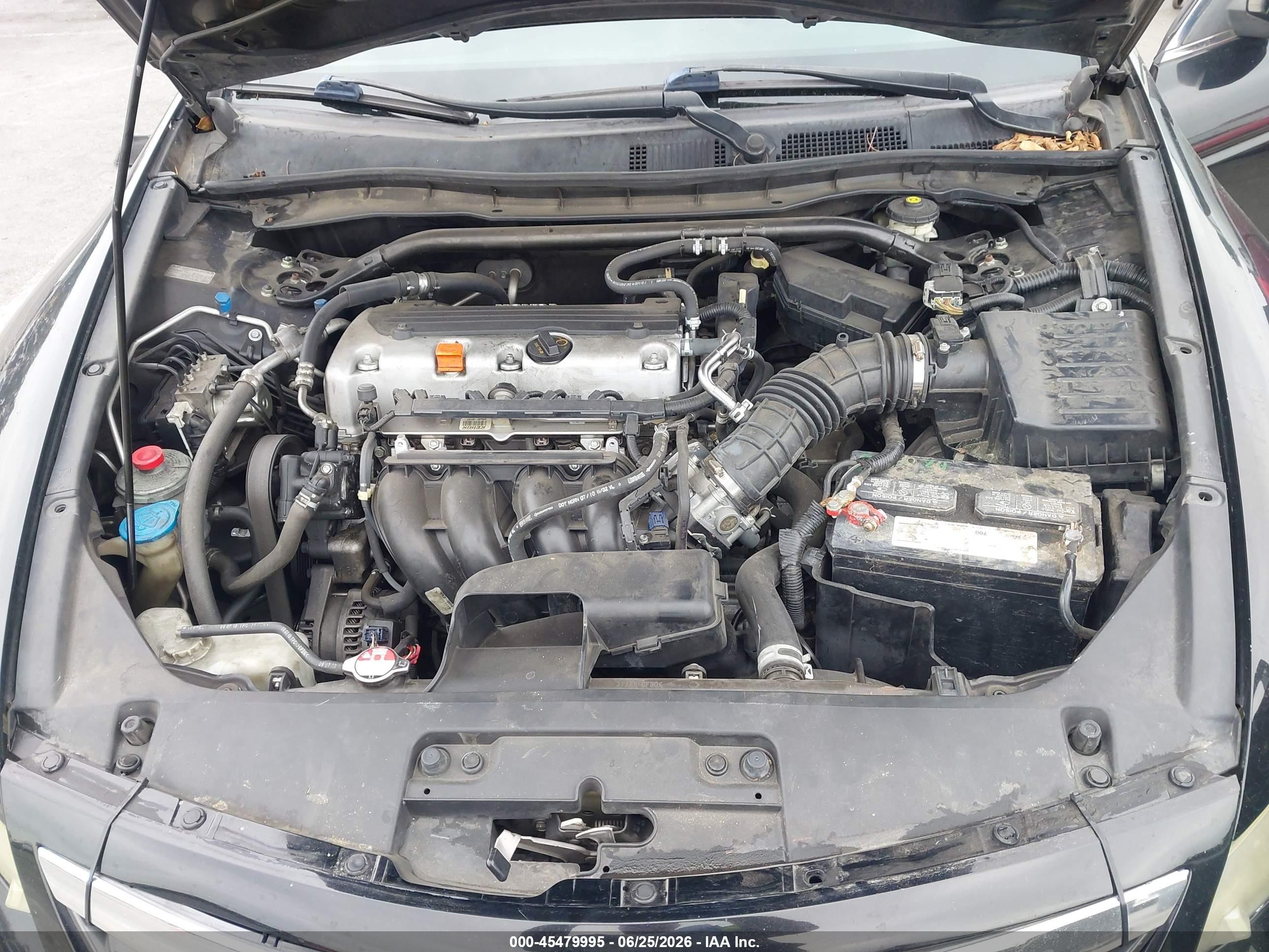 2011 Honda Accord 2.4 Lx-s Black vin: 1HGCS1B3XBA006195