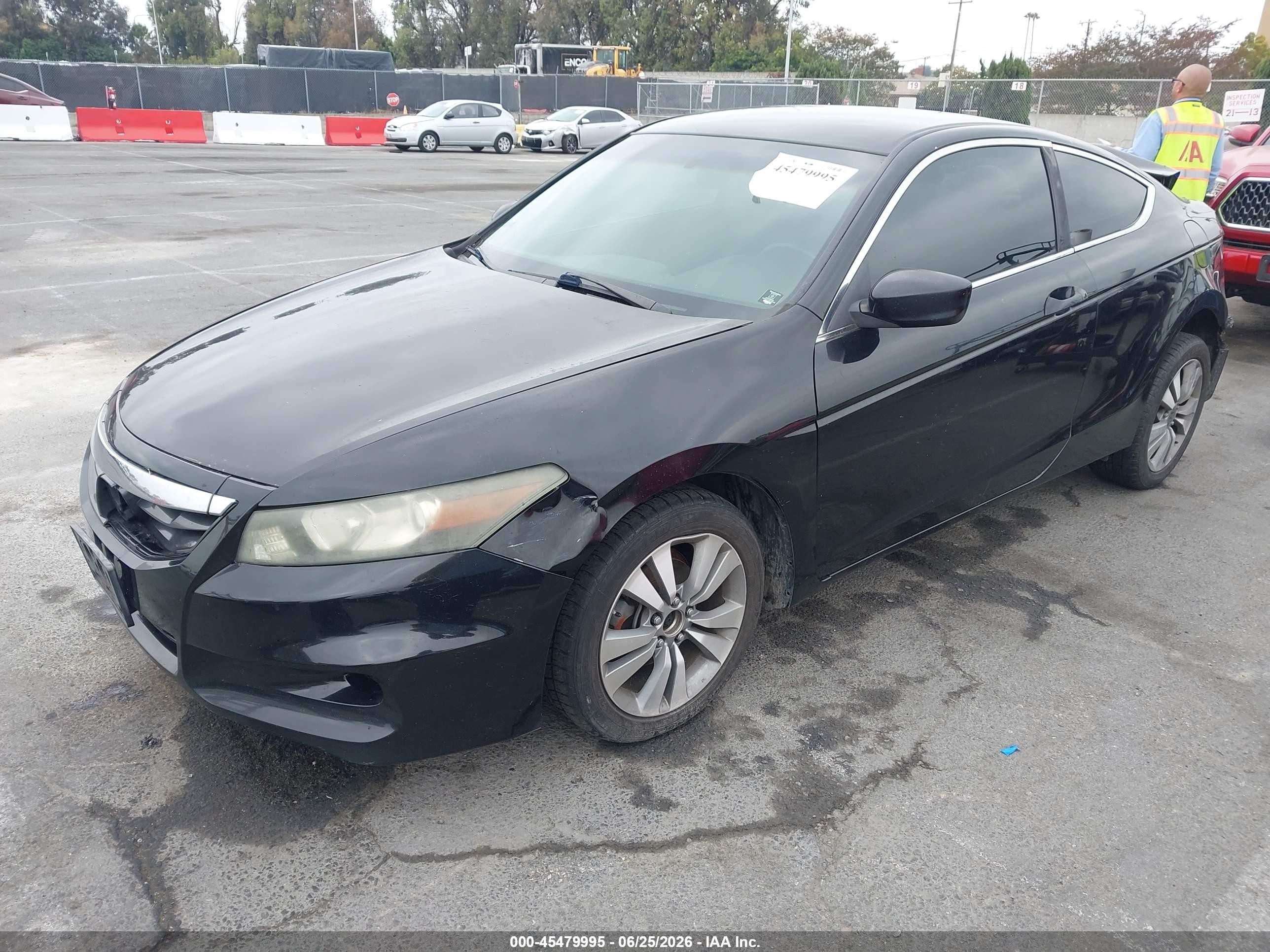 2011 Honda Accord 2.4 Lx-s Black vin: 1HGCS1B3XBA006195