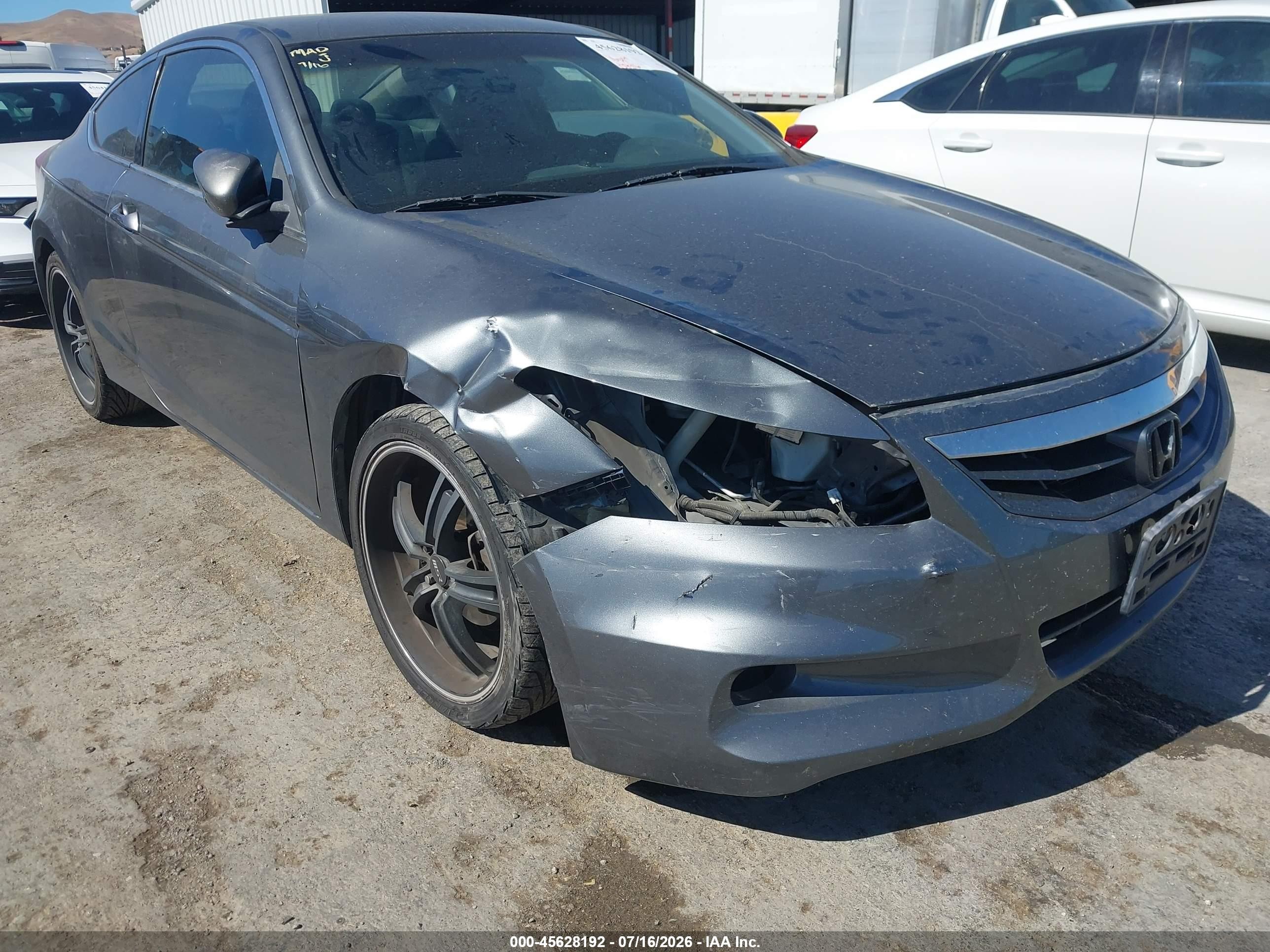 2011 Honda Accord 2.4 Lx-s Gray vin: 1HGCS1B3XBA015334