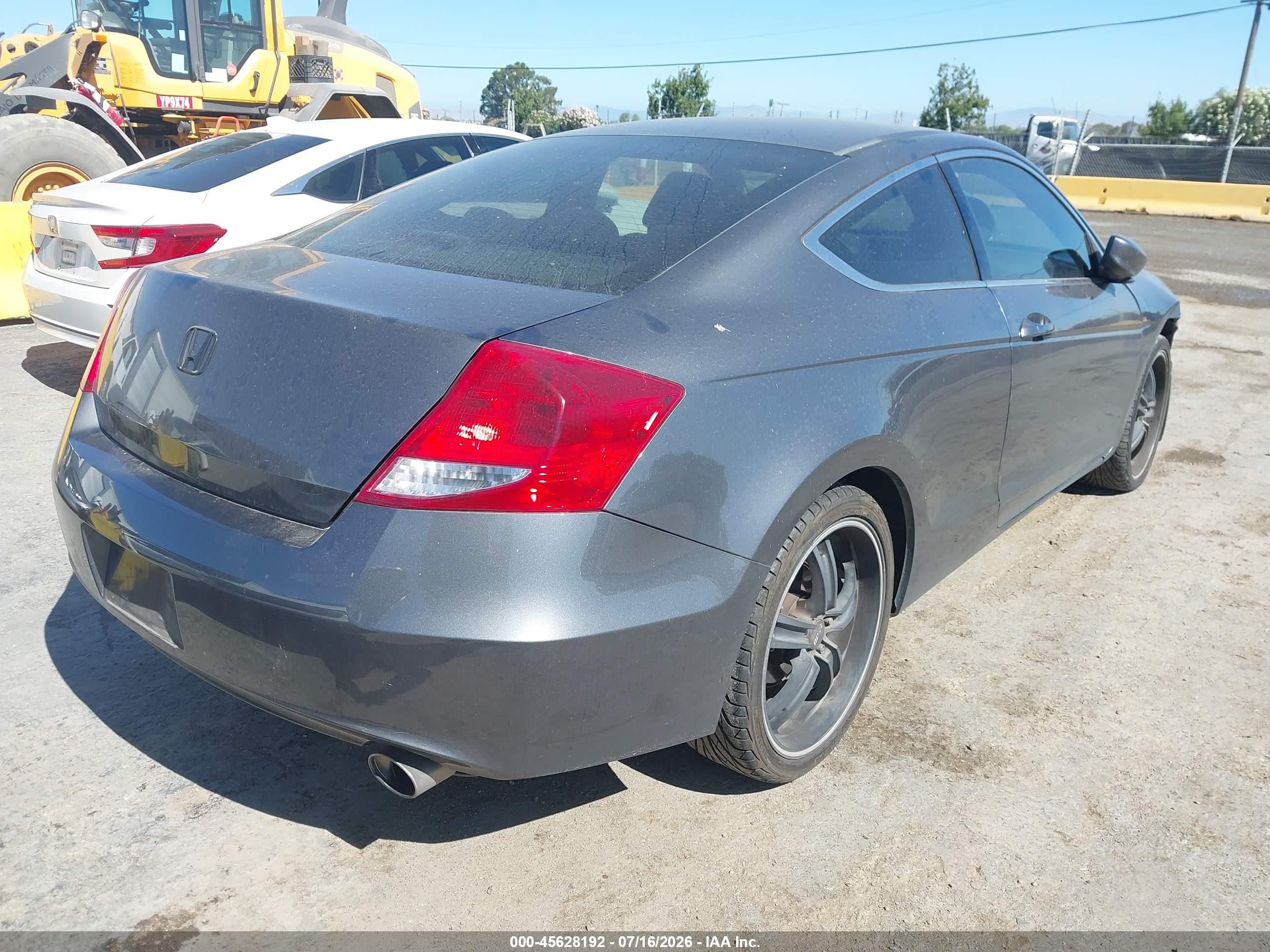 2011 Honda Accord 2.4 Lx-s Gray vin: 1HGCS1B3XBA015334