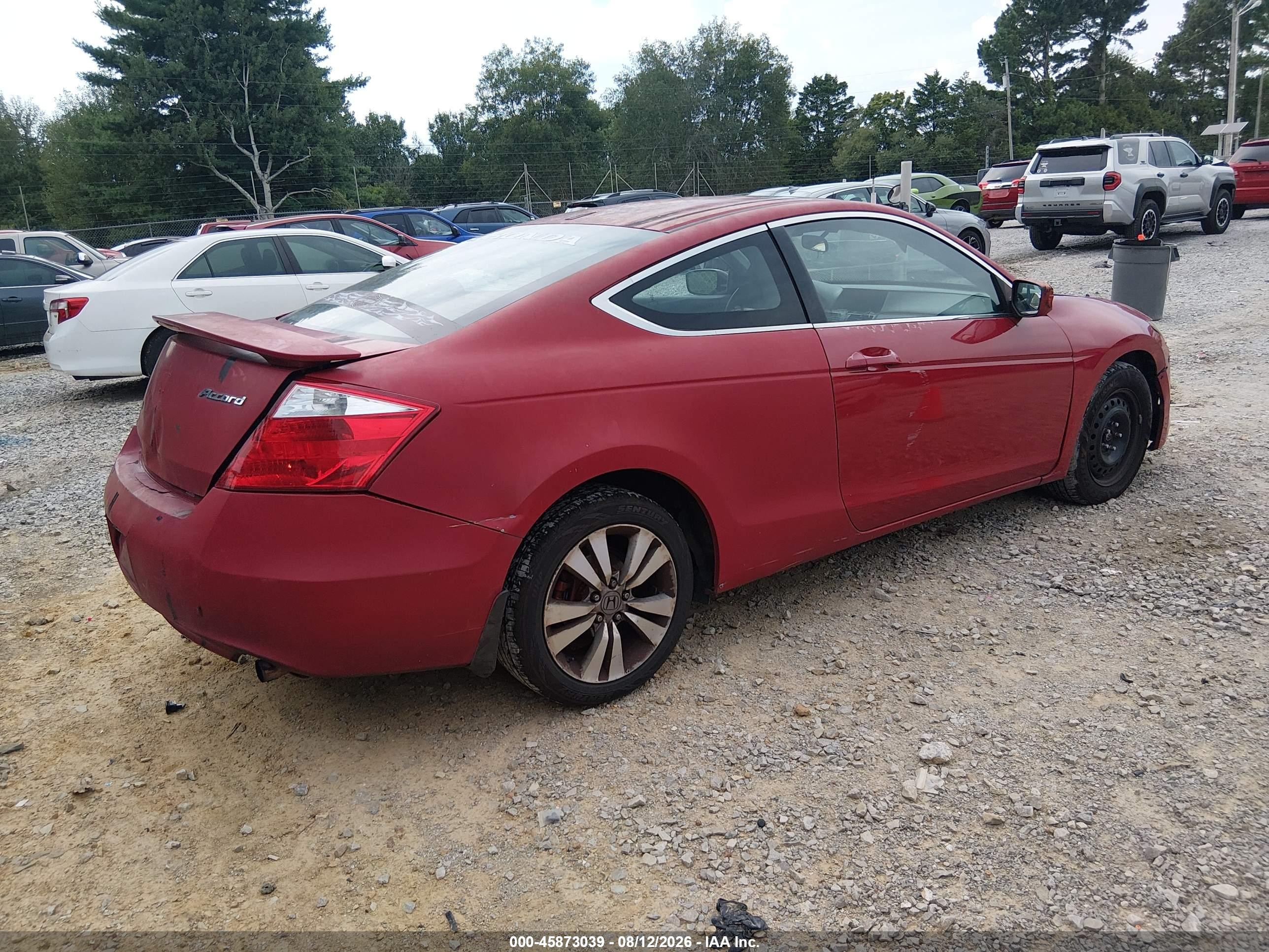 2010 Honda Accord 2.4 Ex Red vin: 1HGCS1B70AA011729