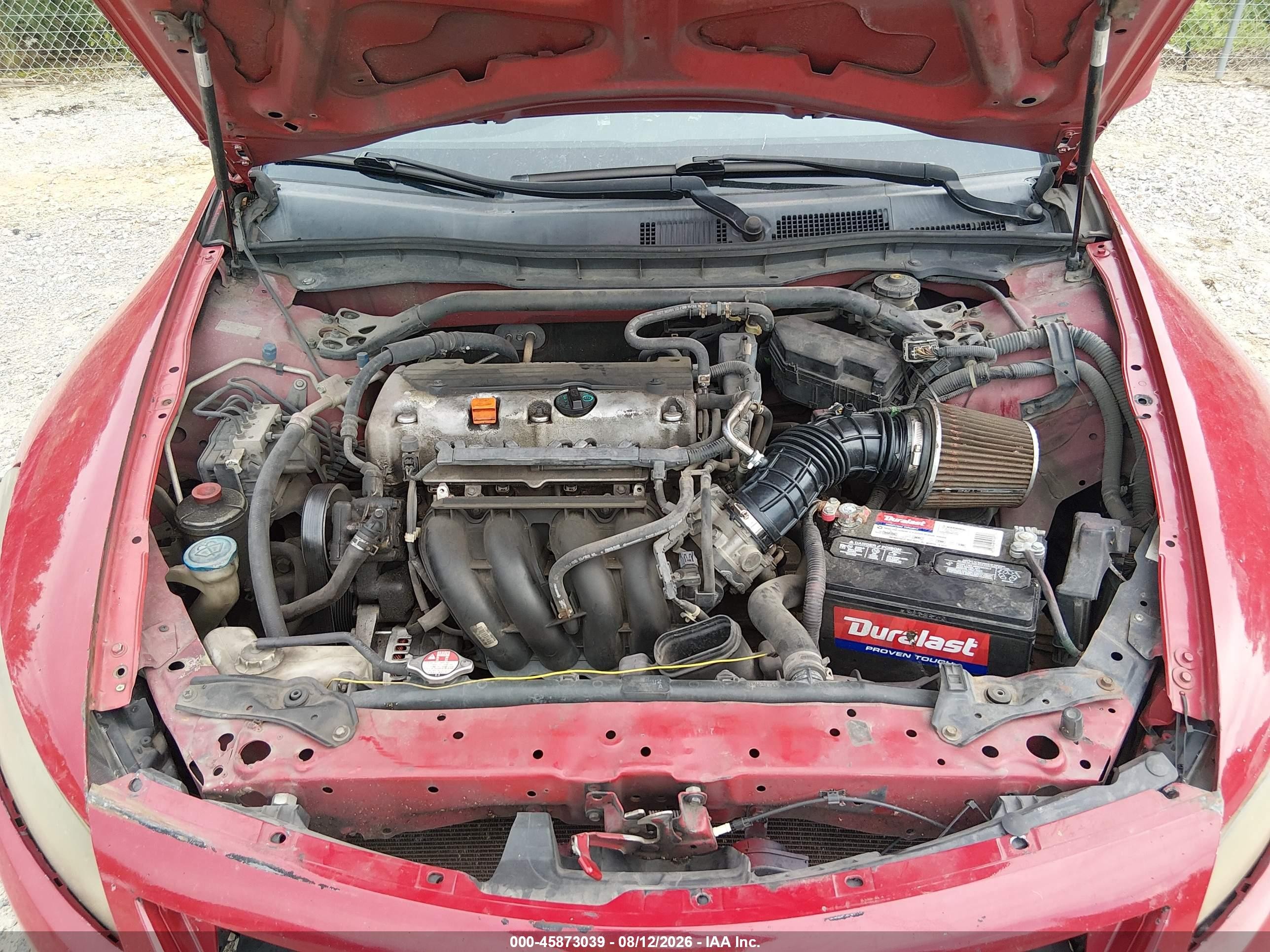 2010 Honda Accord 2.4 Ex Red vin: 1HGCS1B70AA011729