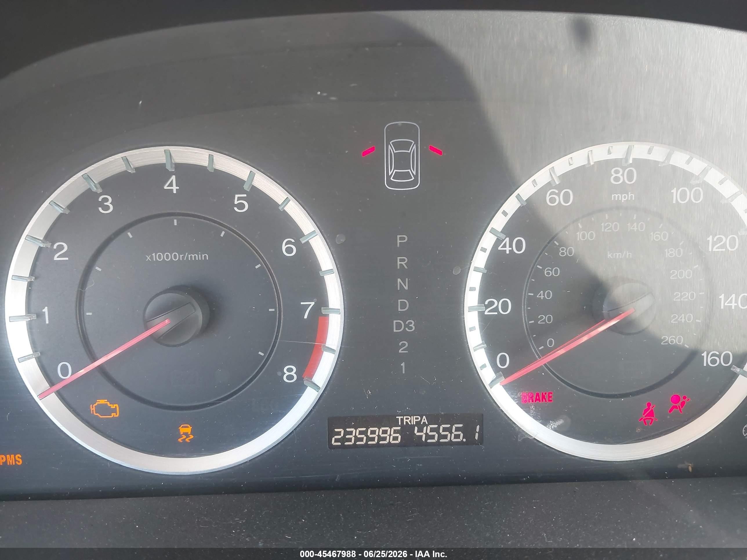 2011 Honda Accord 2.4 Ex Red vin: 1HGCS1B70BA000618