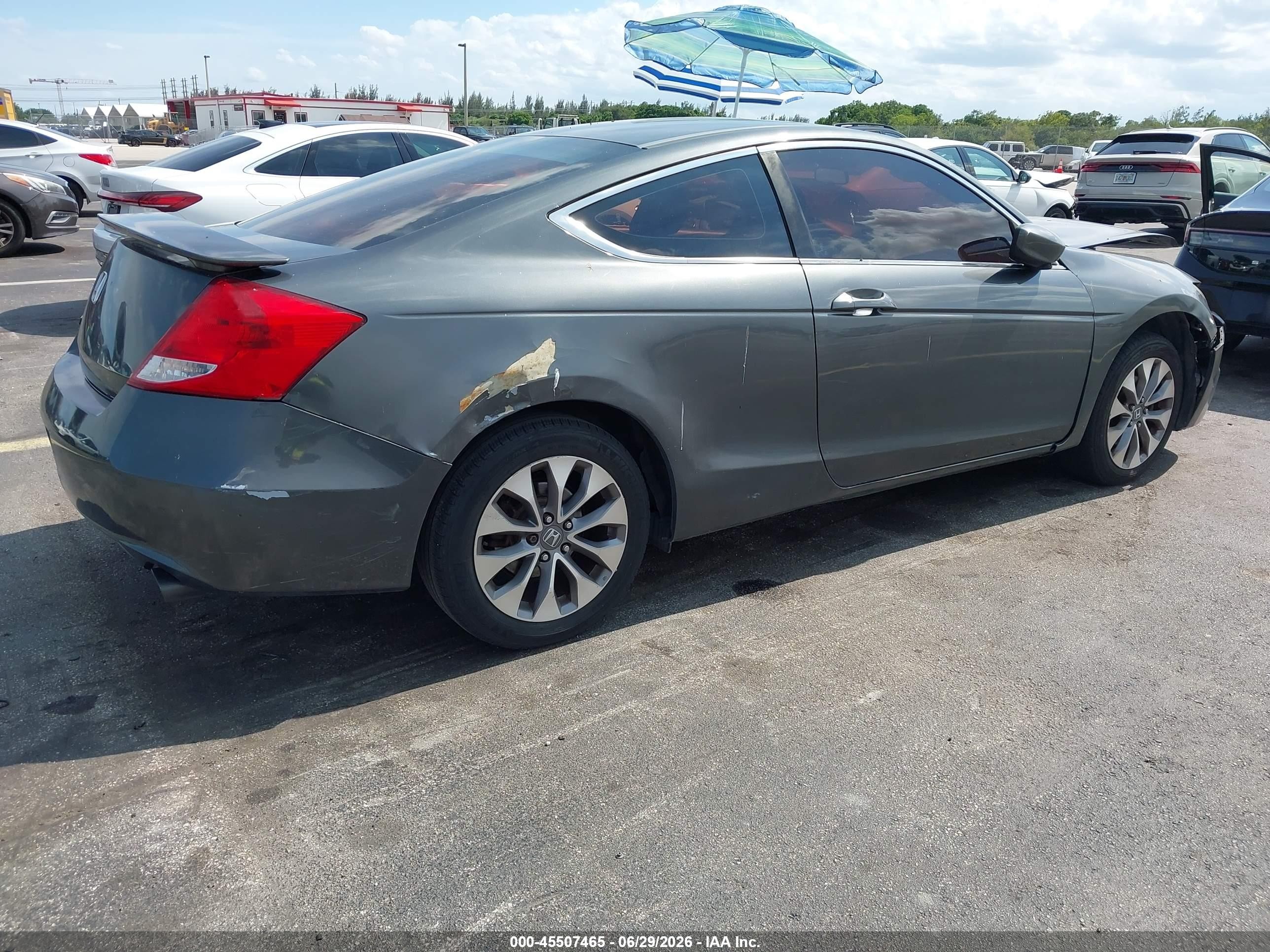 2011 Honda Accord 2.4 Ex Gray vin: 1HGCS1B70BA001493