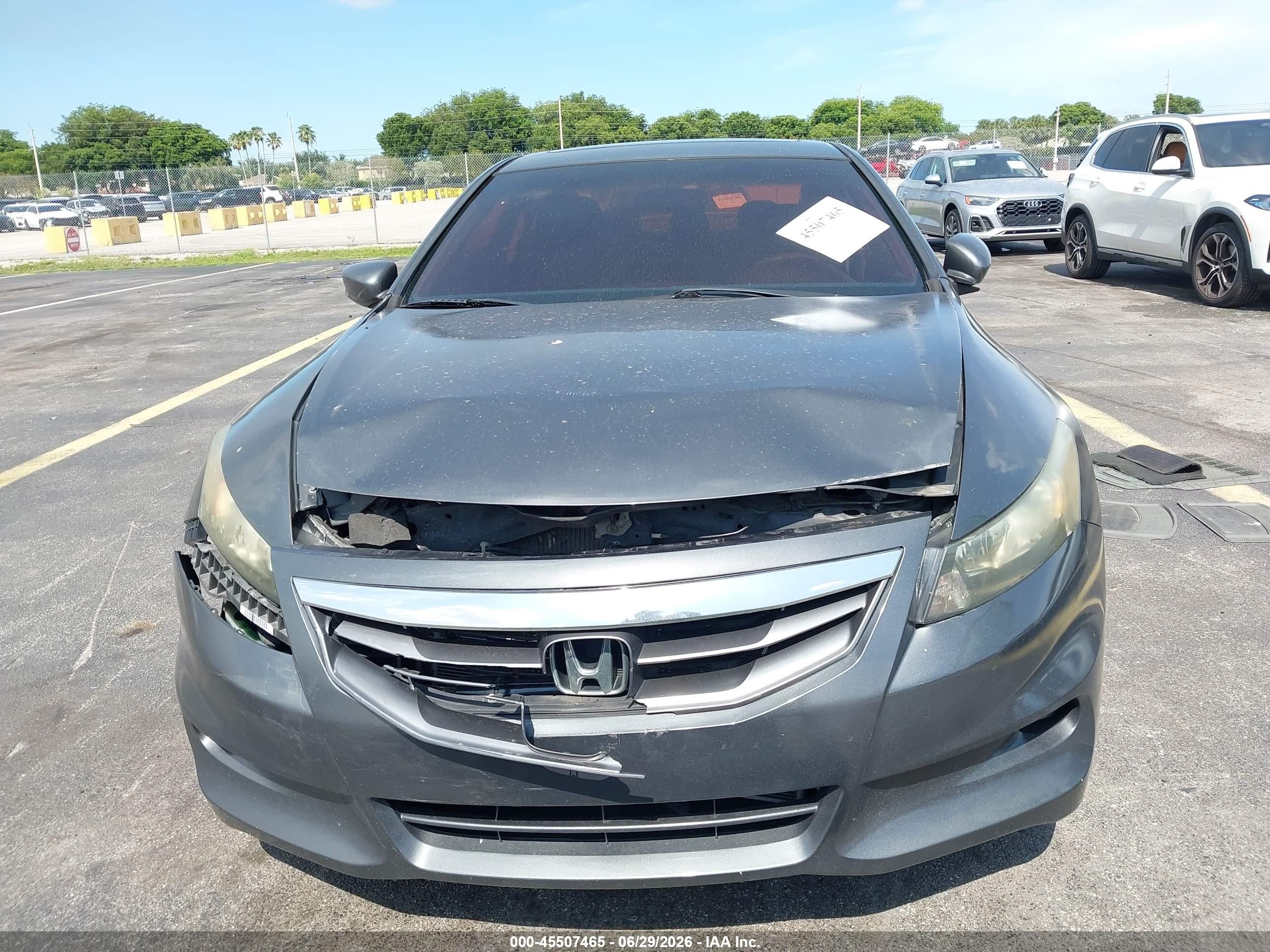 2011 Honda Accord 2.4 Ex Gray vin: 1HGCS1B70BA001493