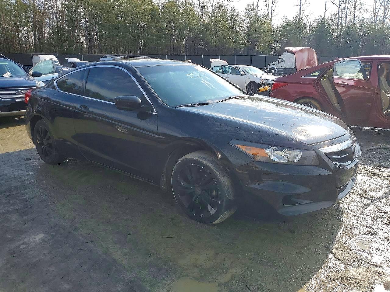 2011 Honda Accord Ex Black vin: 1HGCS1B70BA015488