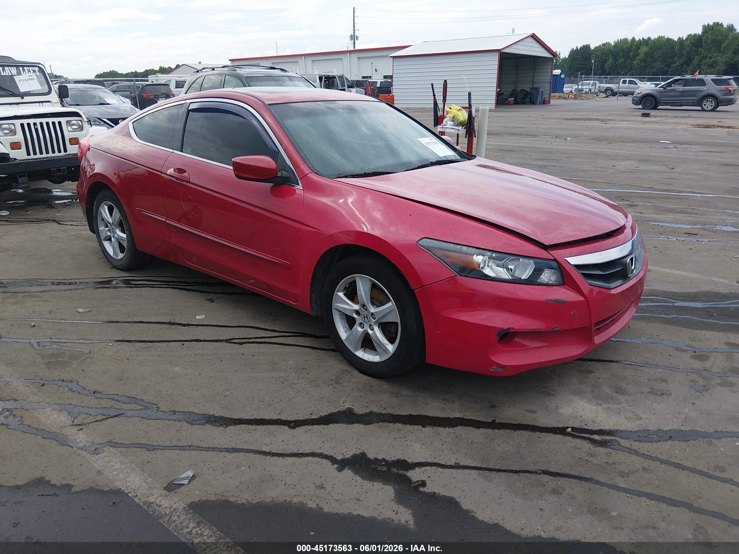 2012 Honda Accord 2.4 Ex Красный vin: 1HGCS1B70CA012253