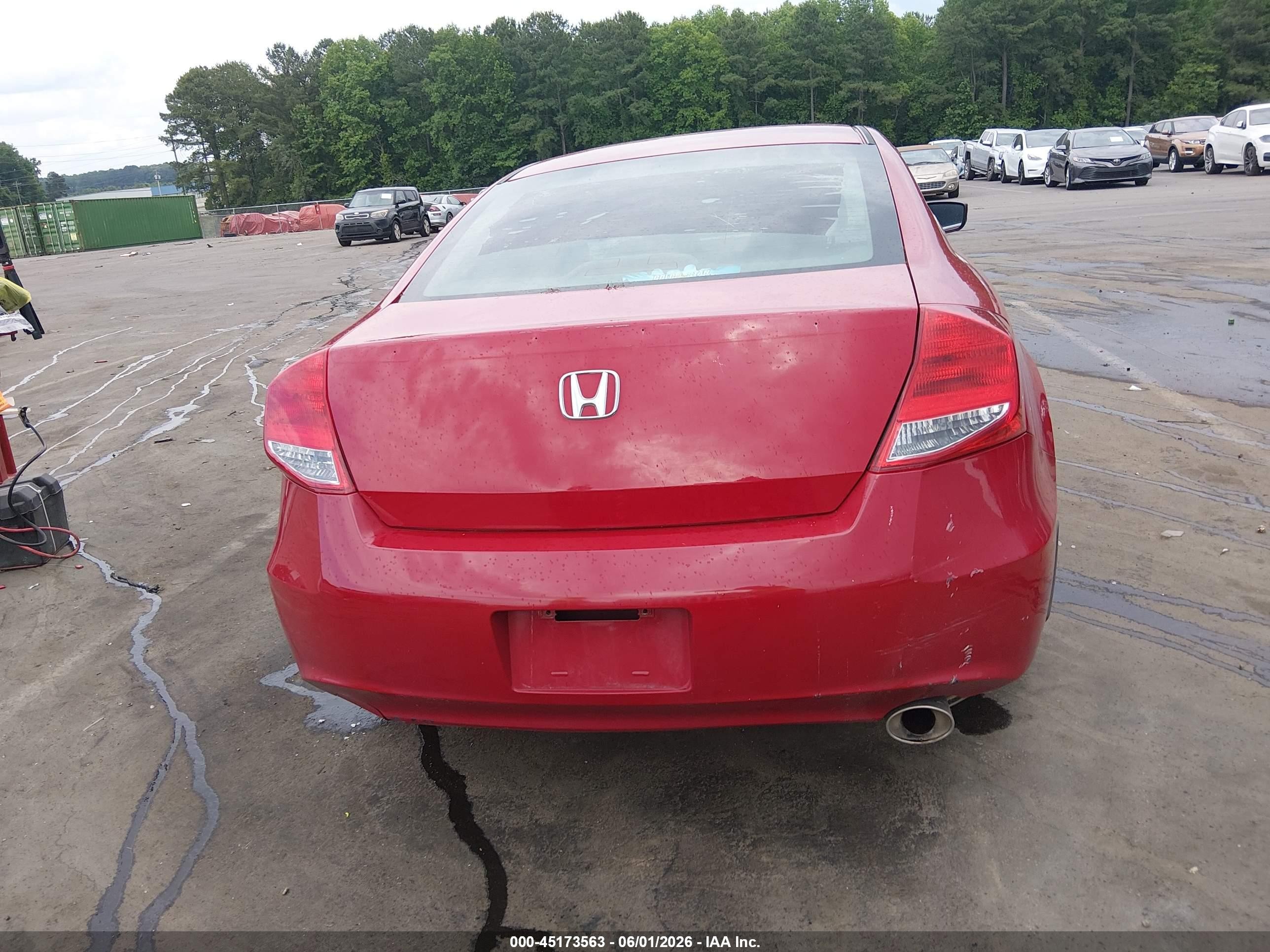2012 Honda Accord 2.4 Ex Красный vin: 1HGCS1B70CA012253
