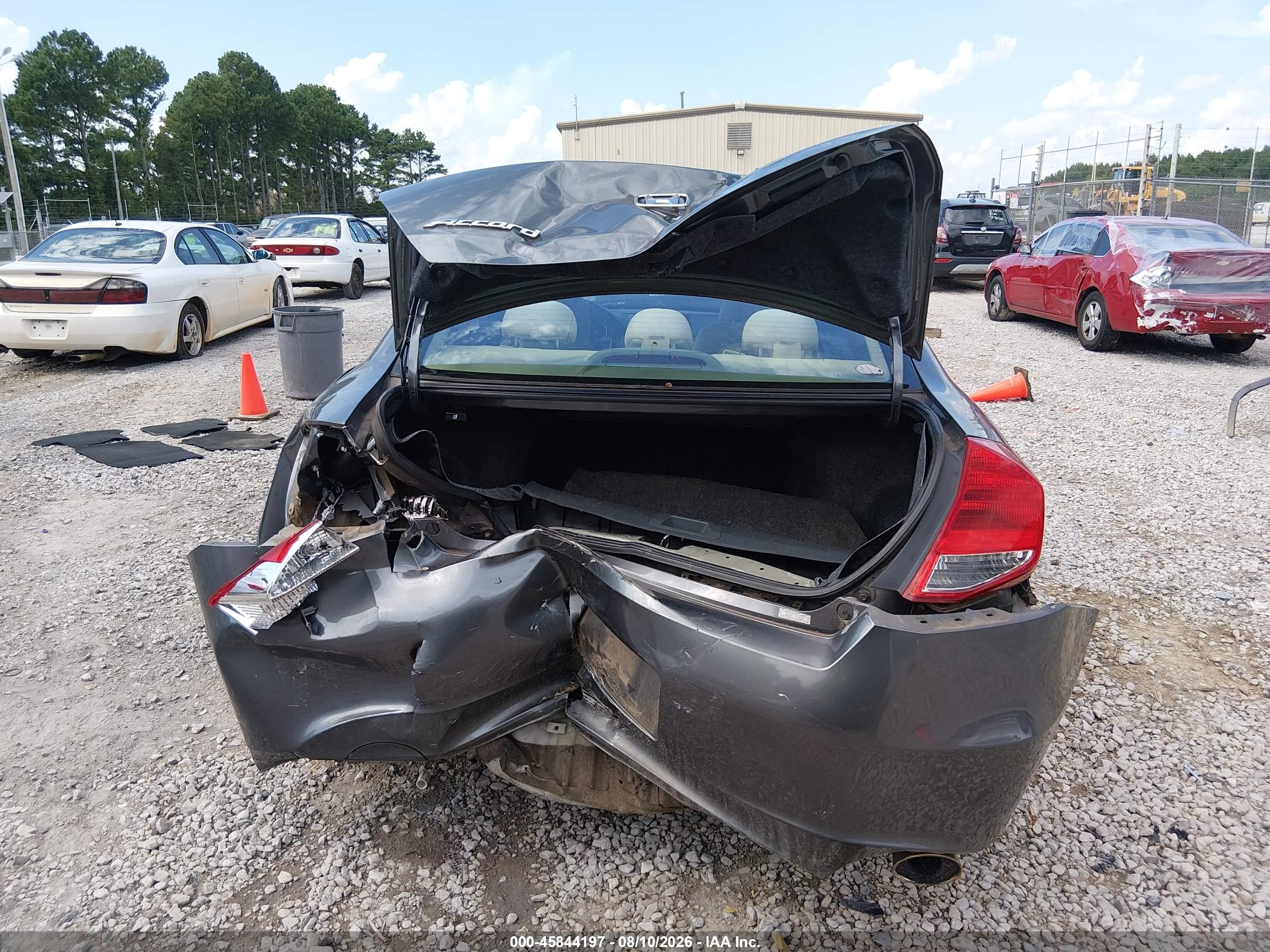 2012 Honda Accord 2.4 Ex Gray vin: 1HGCS1B72CA000752