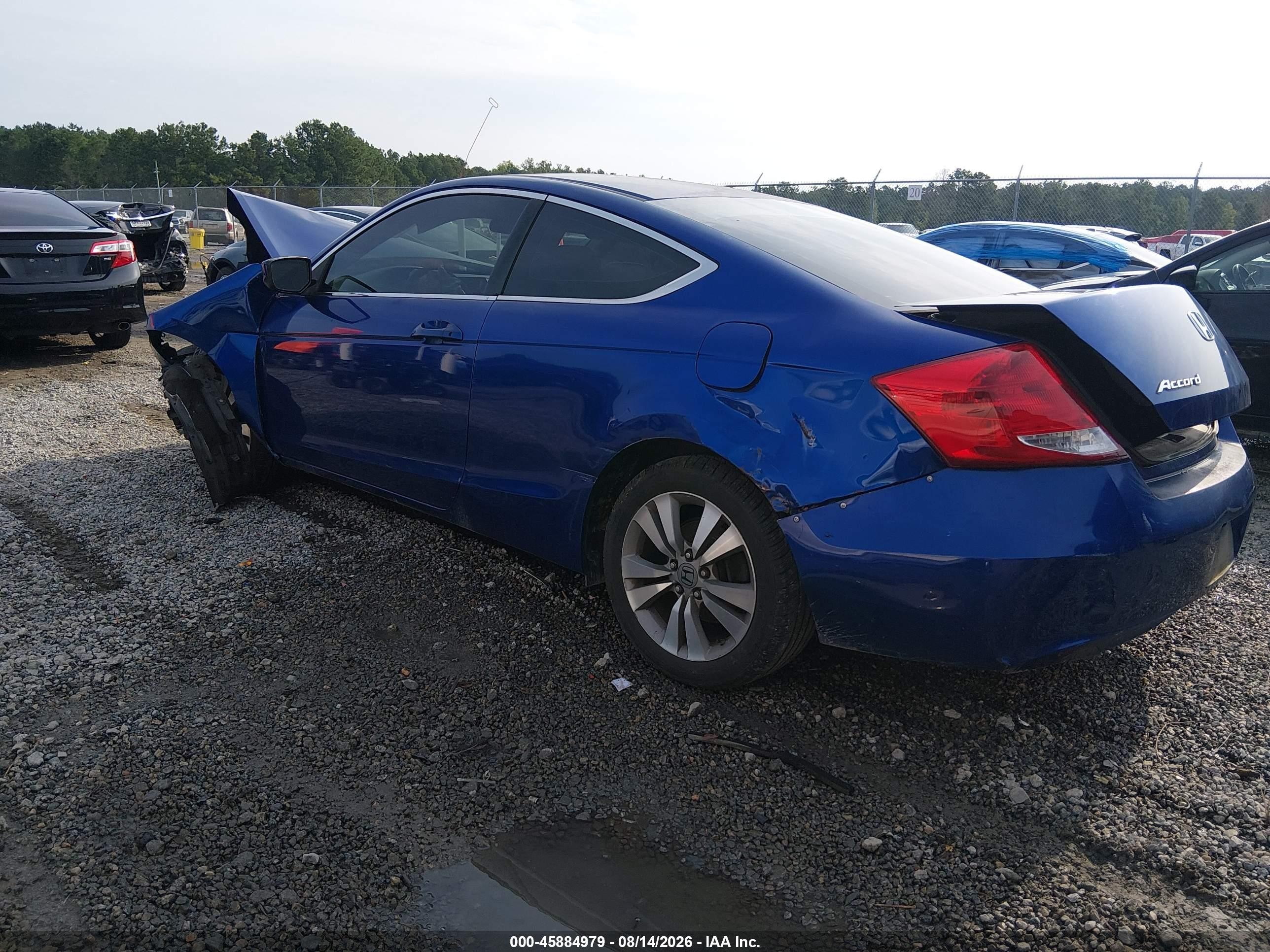 2011 Honda Accord 2.4 Ex Синий vin: 1HGCS1B74BA005515