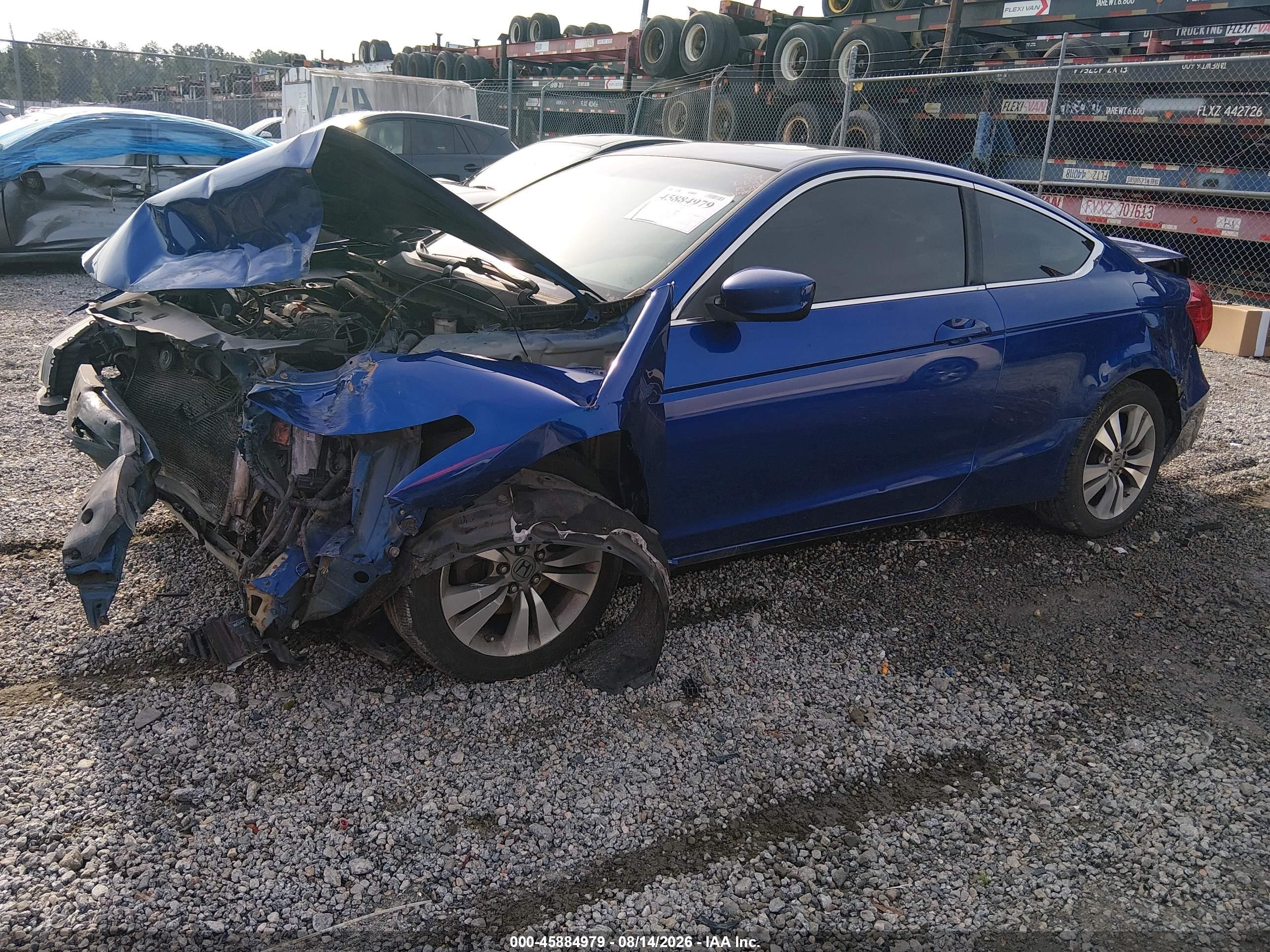 2011 Honda Accord 2.4 Ex Синий vin: 1HGCS1B74BA005515