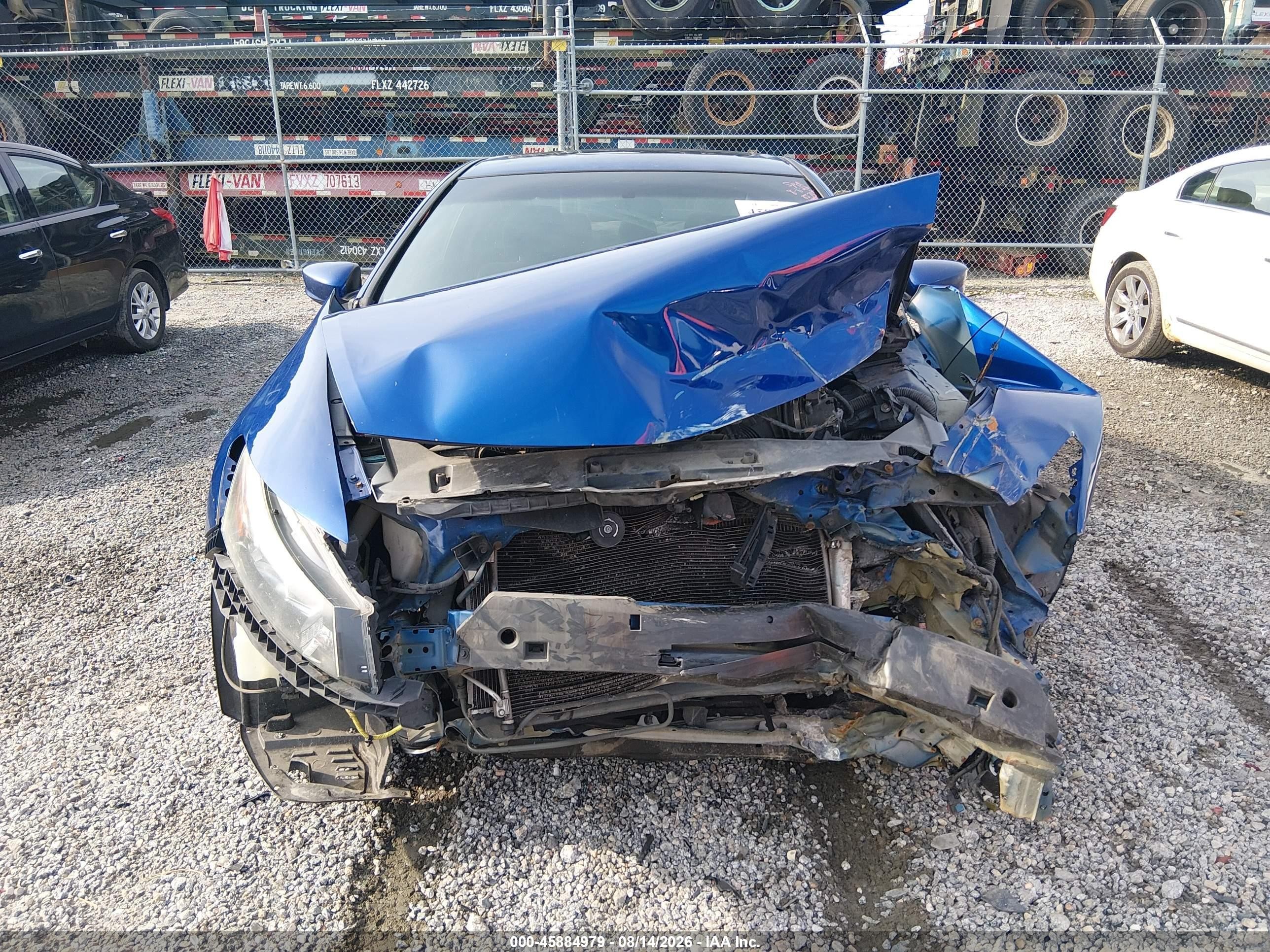 2011 Honda Accord 2.4 Ex Синий vin: 1HGCS1B74BA005515