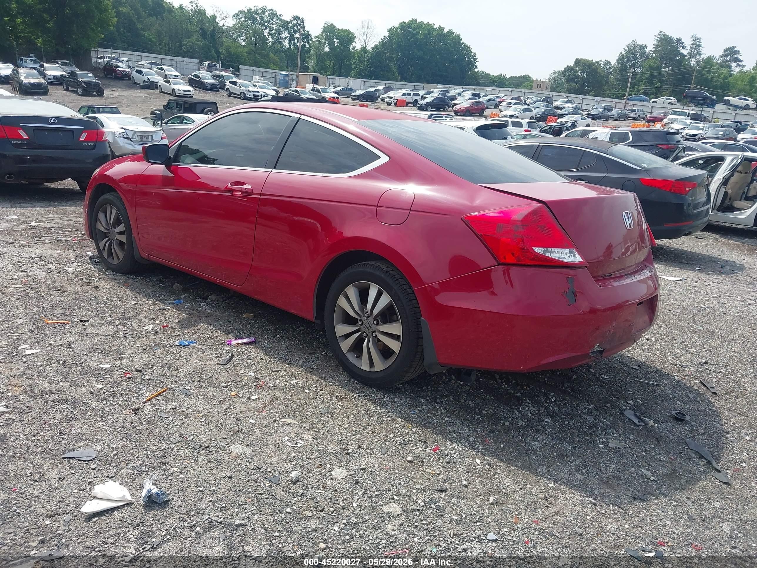 2012 Honda Accord 2.4 Ex Красный vin: 1HGCS1B75CA023524