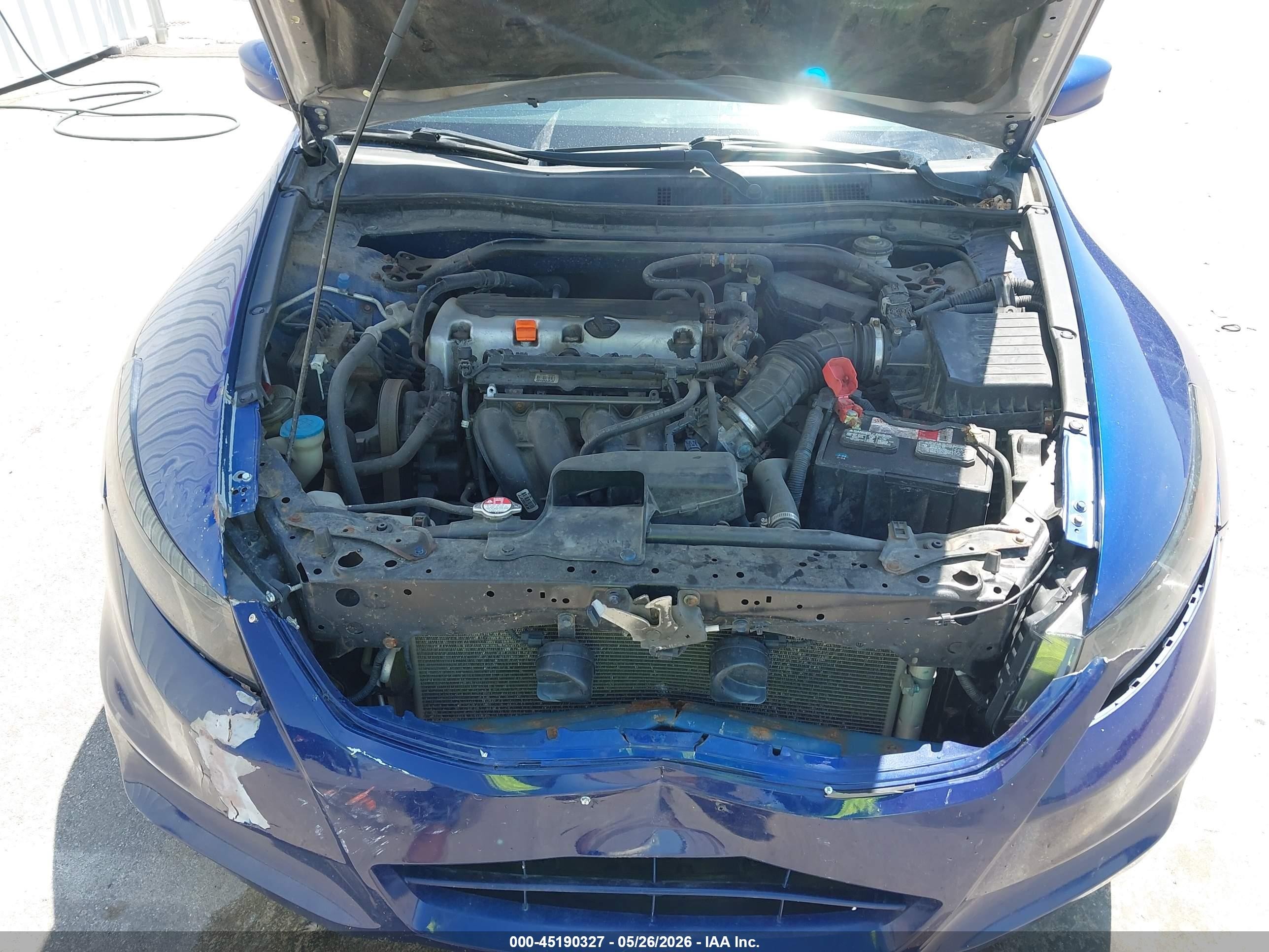 2011 Honda Accord 2.4 Ex Синий vin: 1HGCS1B76BA007878