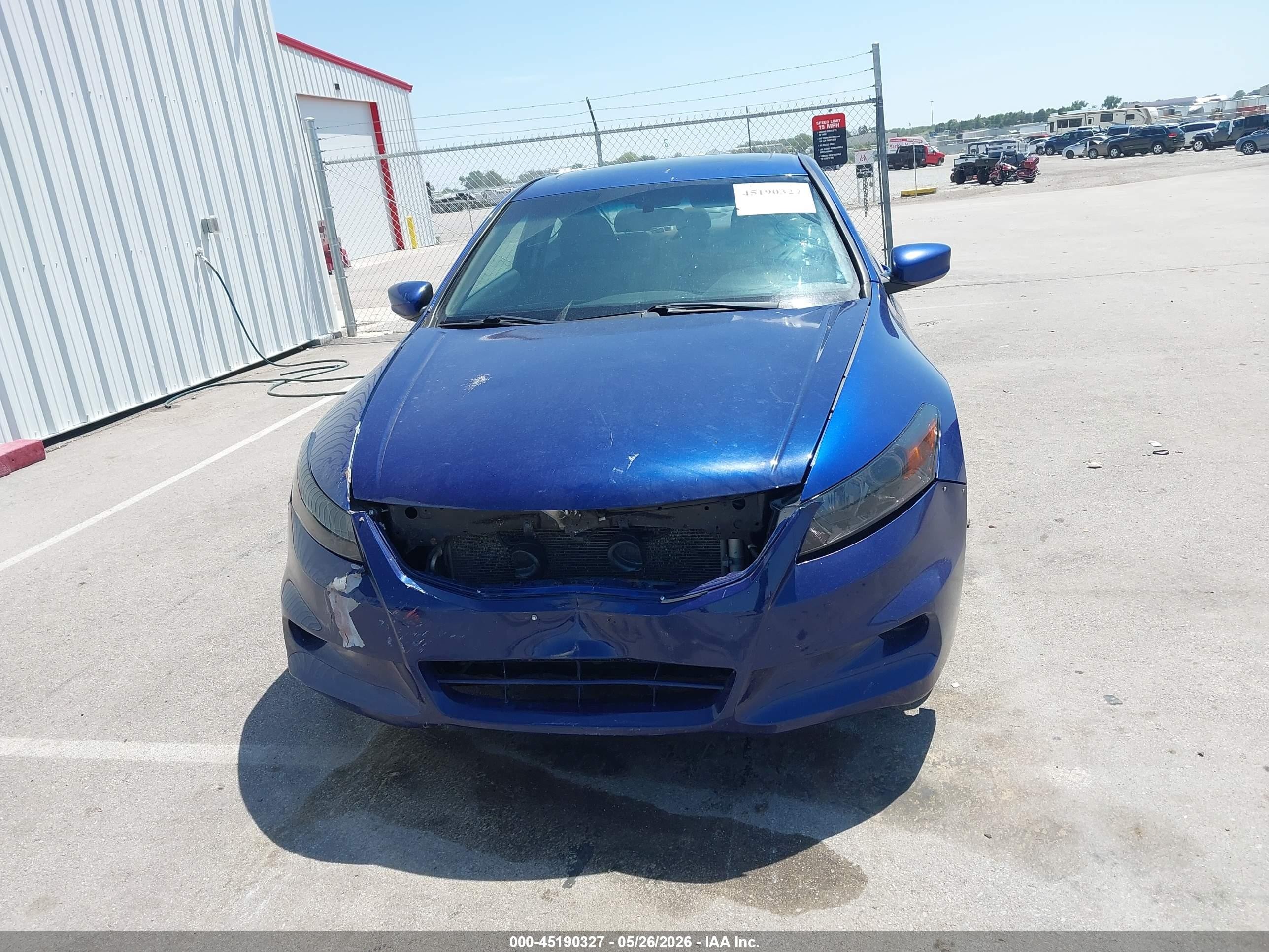 2011 Honda Accord 2.4 Ex Синий vin: 1HGCS1B76BA007878